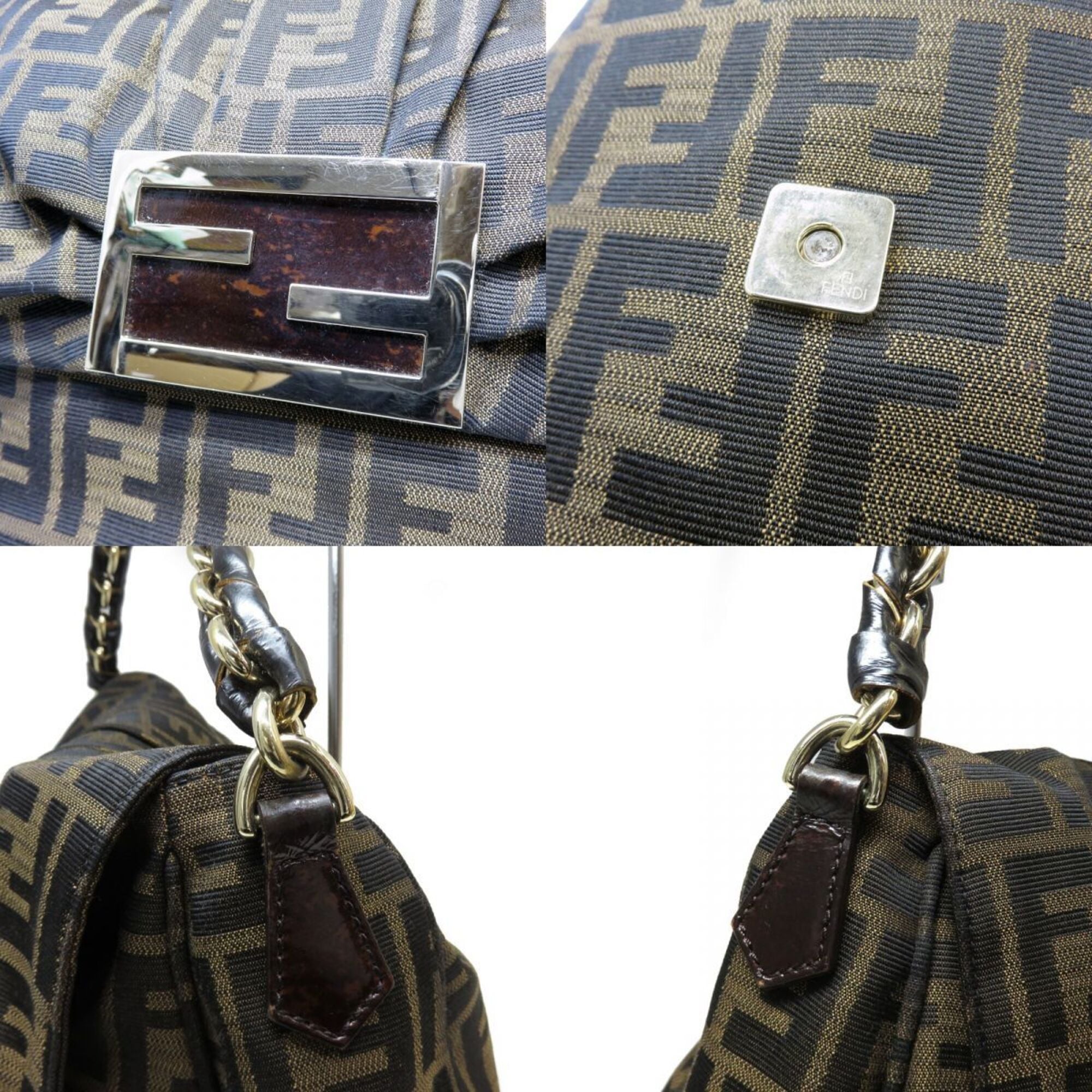 Fendi Brown Dark Brown Shoulder Bag (Pre-Owned)