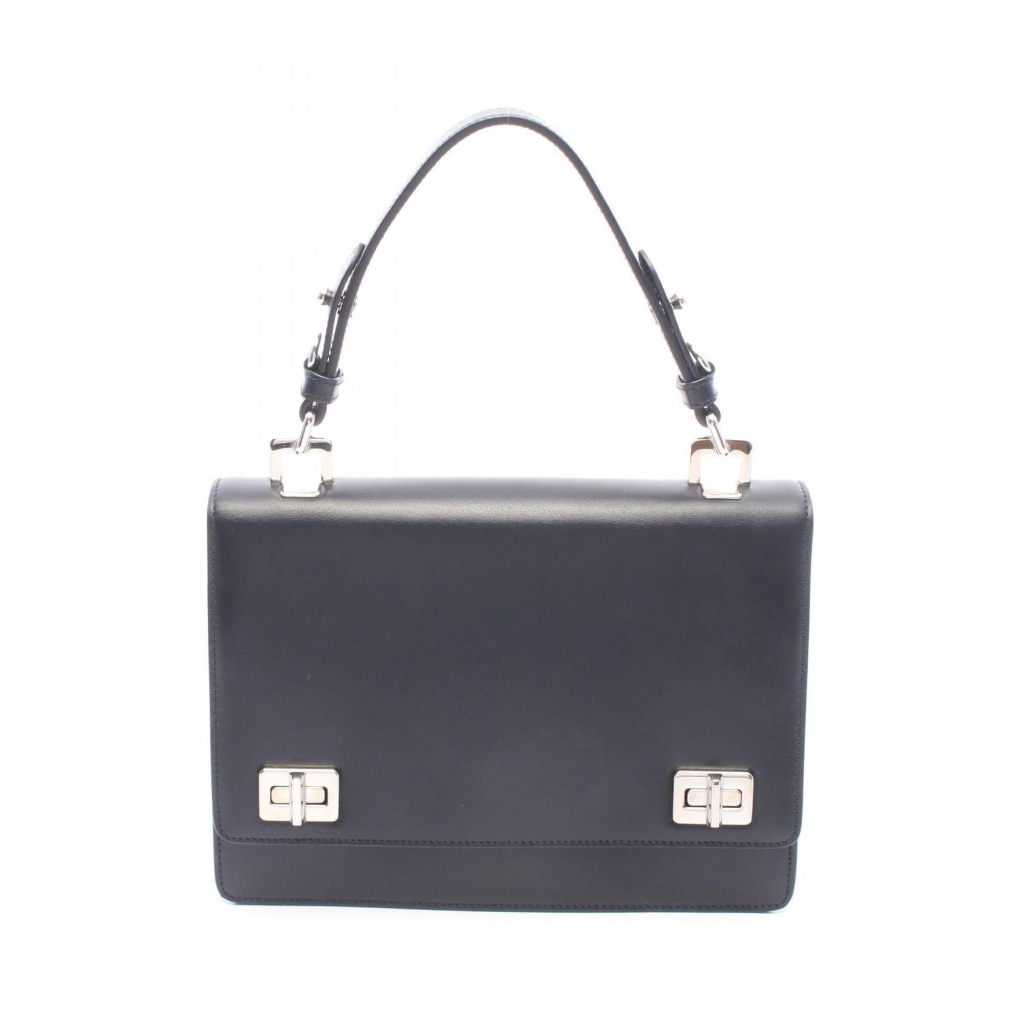 Prada Black Leather Handbag (Pre-Owned)
