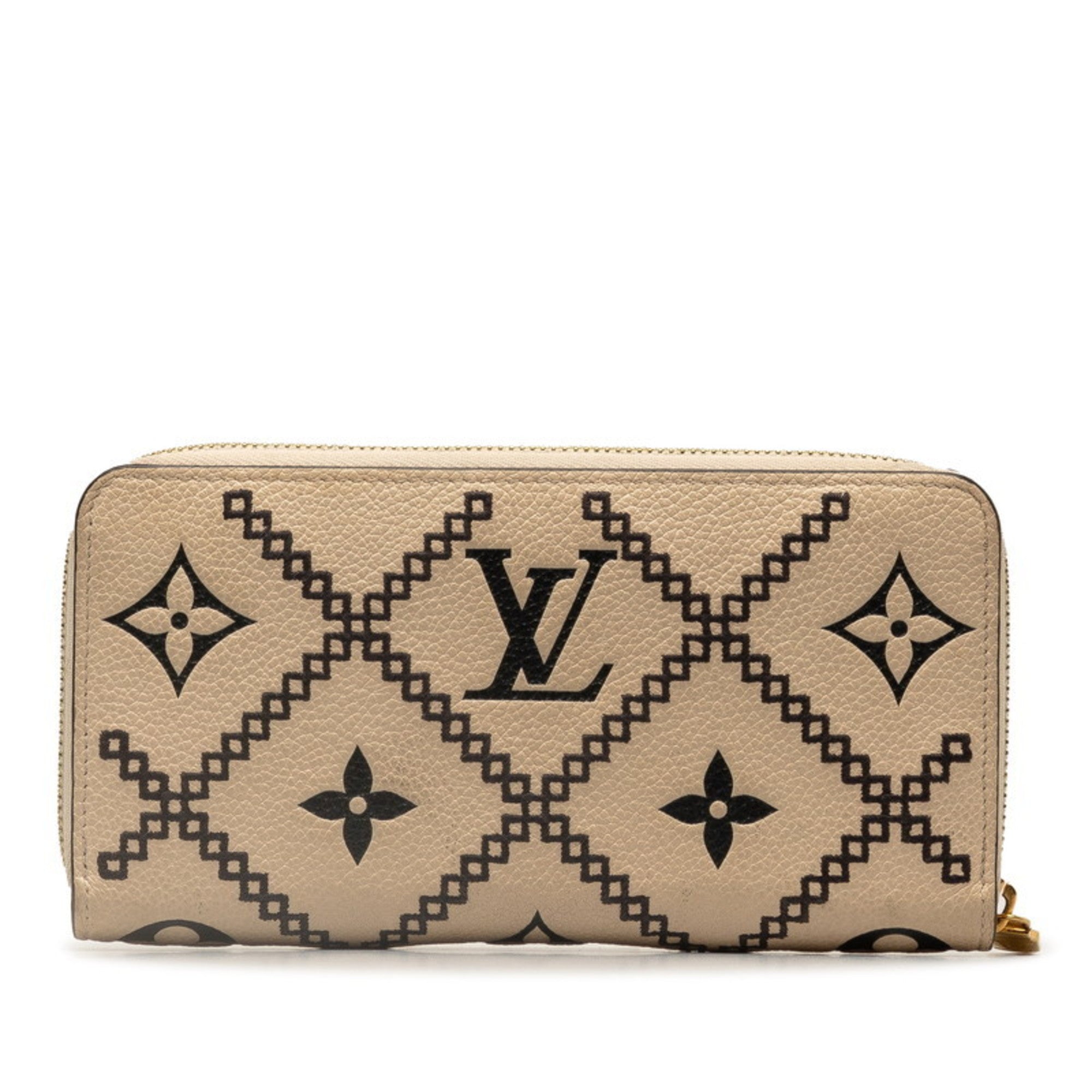 Louis Vuitton Monogram Empreinte Beige Monogram Leather Wallet (Bi-Fold) (Pre-Owned)