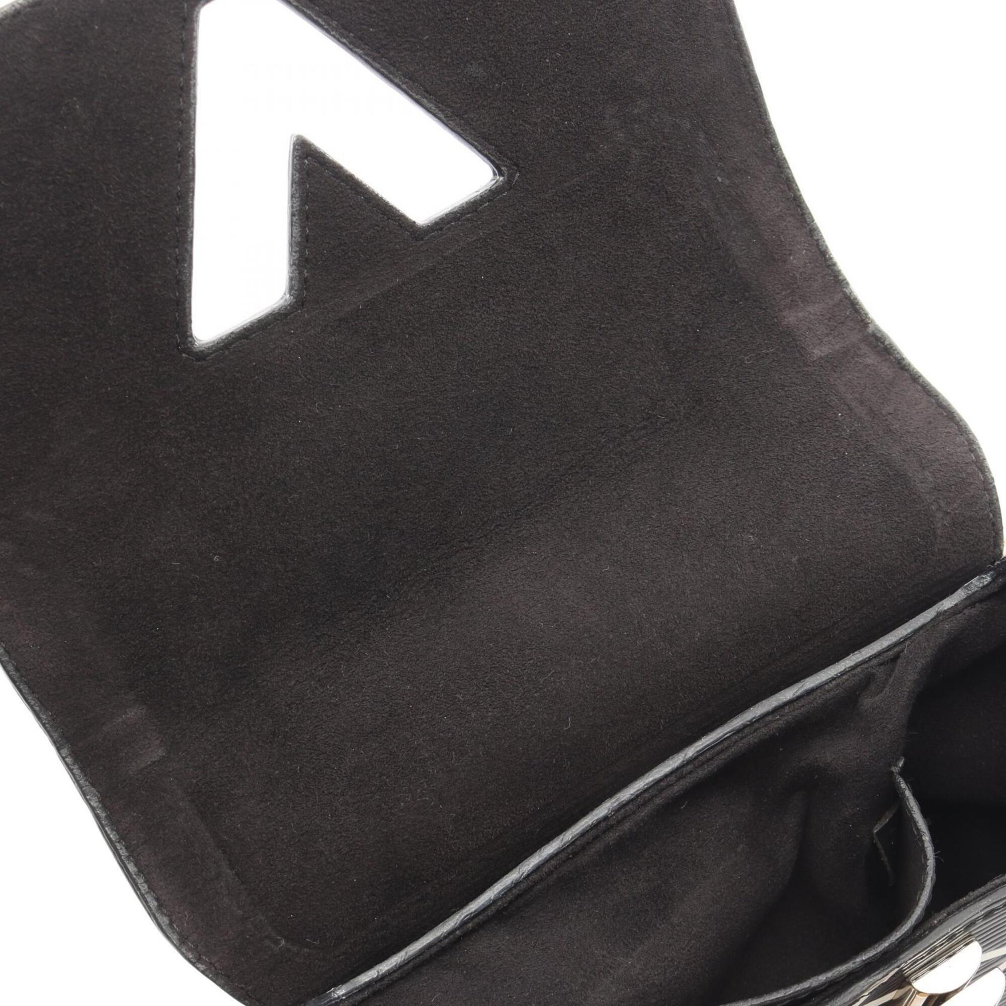 Louis Vuitton Black White Epi Leather Handbag Shoulder Bag (Pre-Owned)