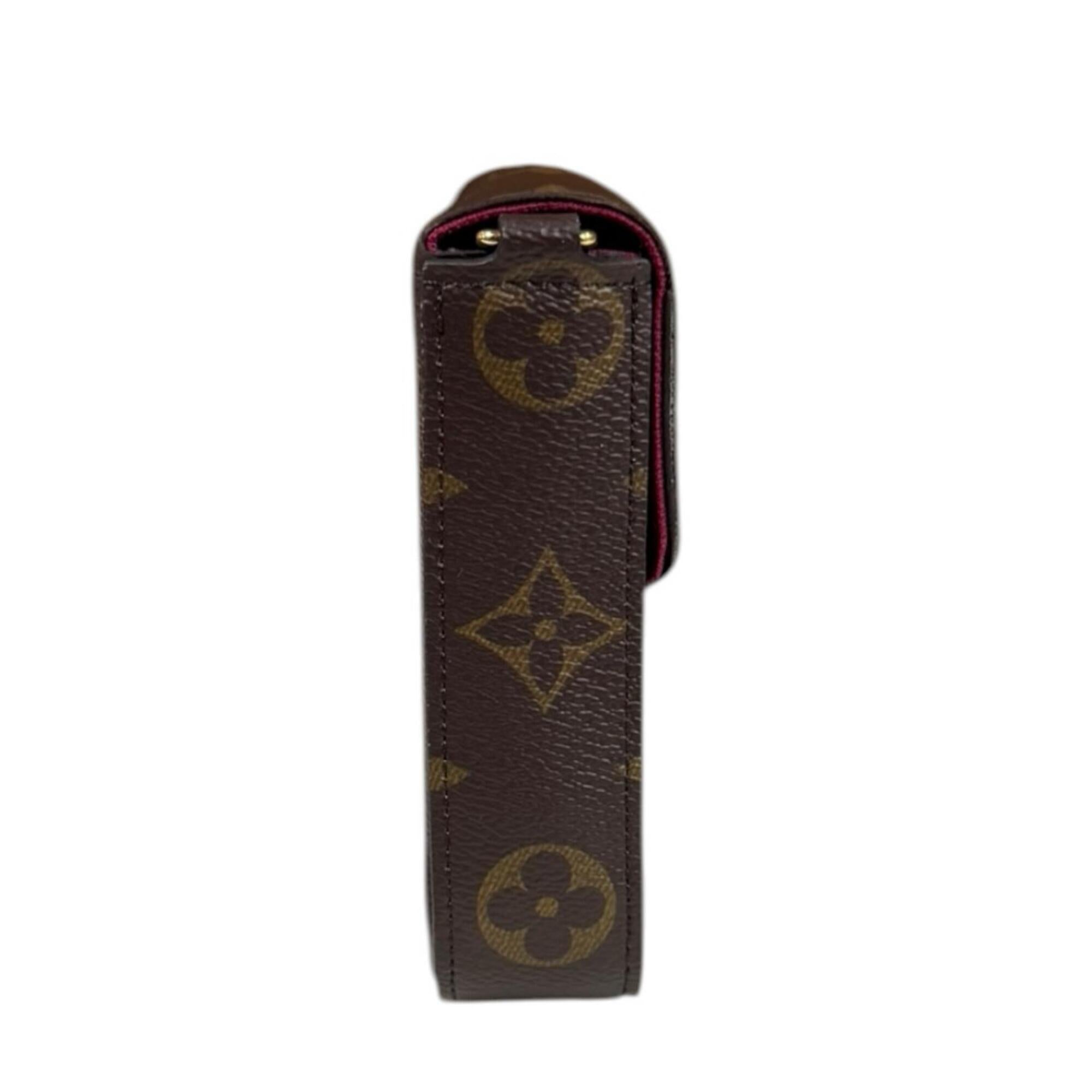 Louis Vuitton Brown Fuchsia Monogram Canvas Pochette Shoulder Bag (Pre-Owned)
