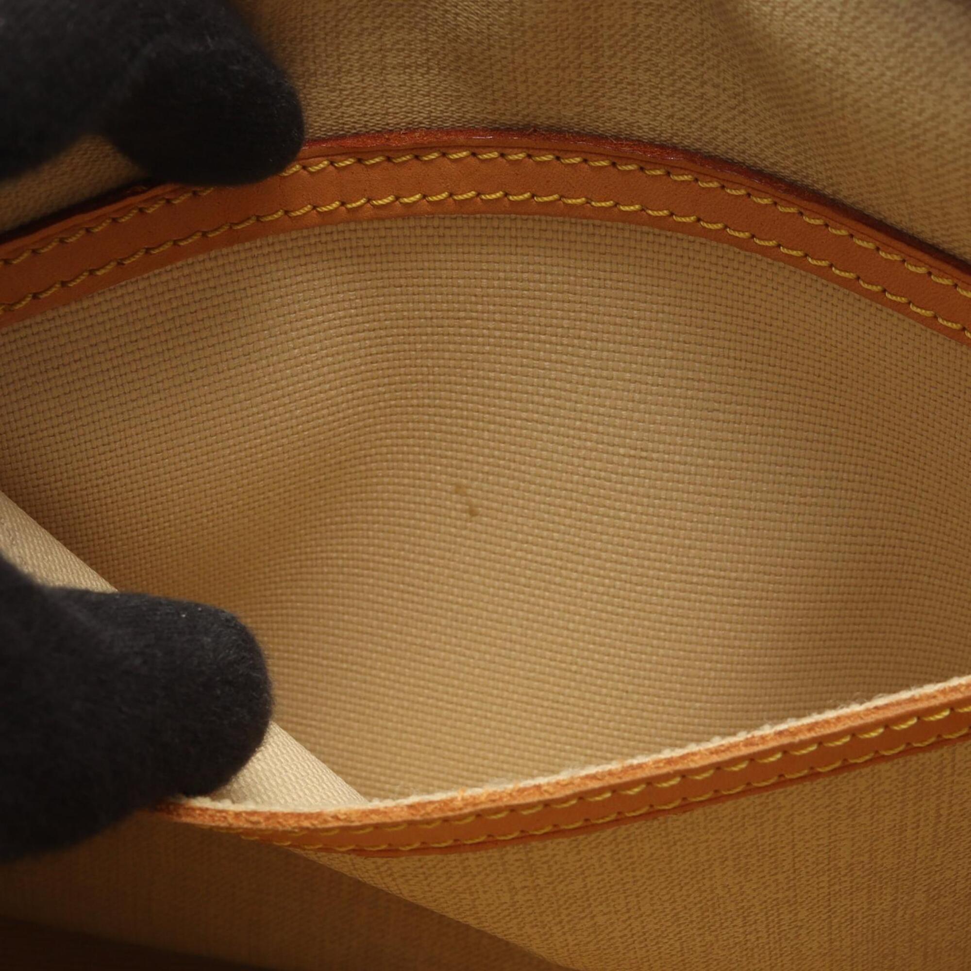 Louis Vuitton Brown Monogram Coated Canvas Leather Handbag Shoulder Bag (Pre-Owned)