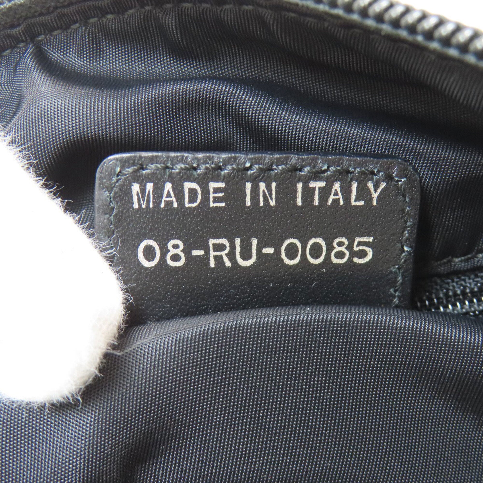 Christian Dior Trotter Black Gray Canvas Shoulder Bag (Pre-Owned)
