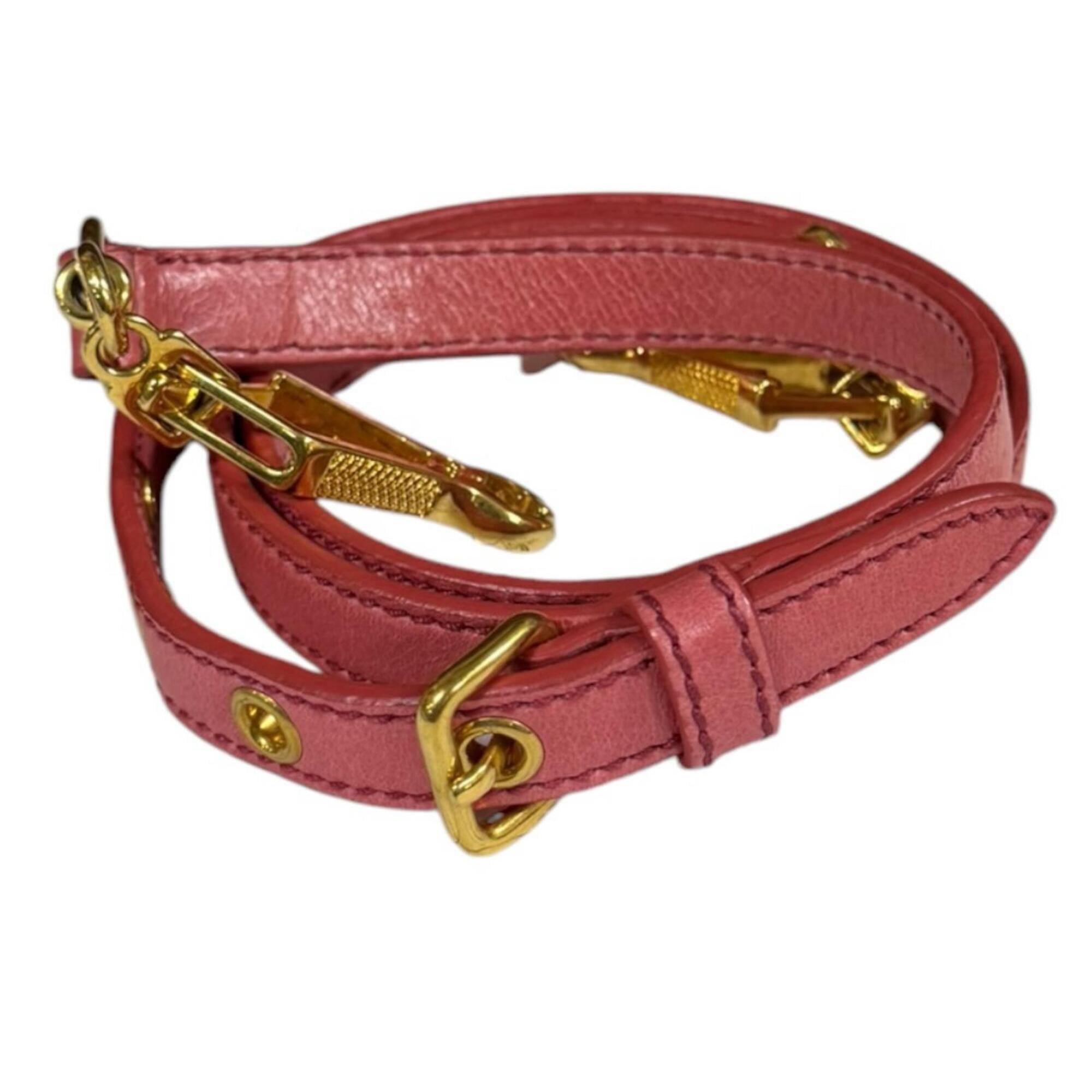 Miu Miu Pink Leather Shoulder Bag (Pre-Owned)
