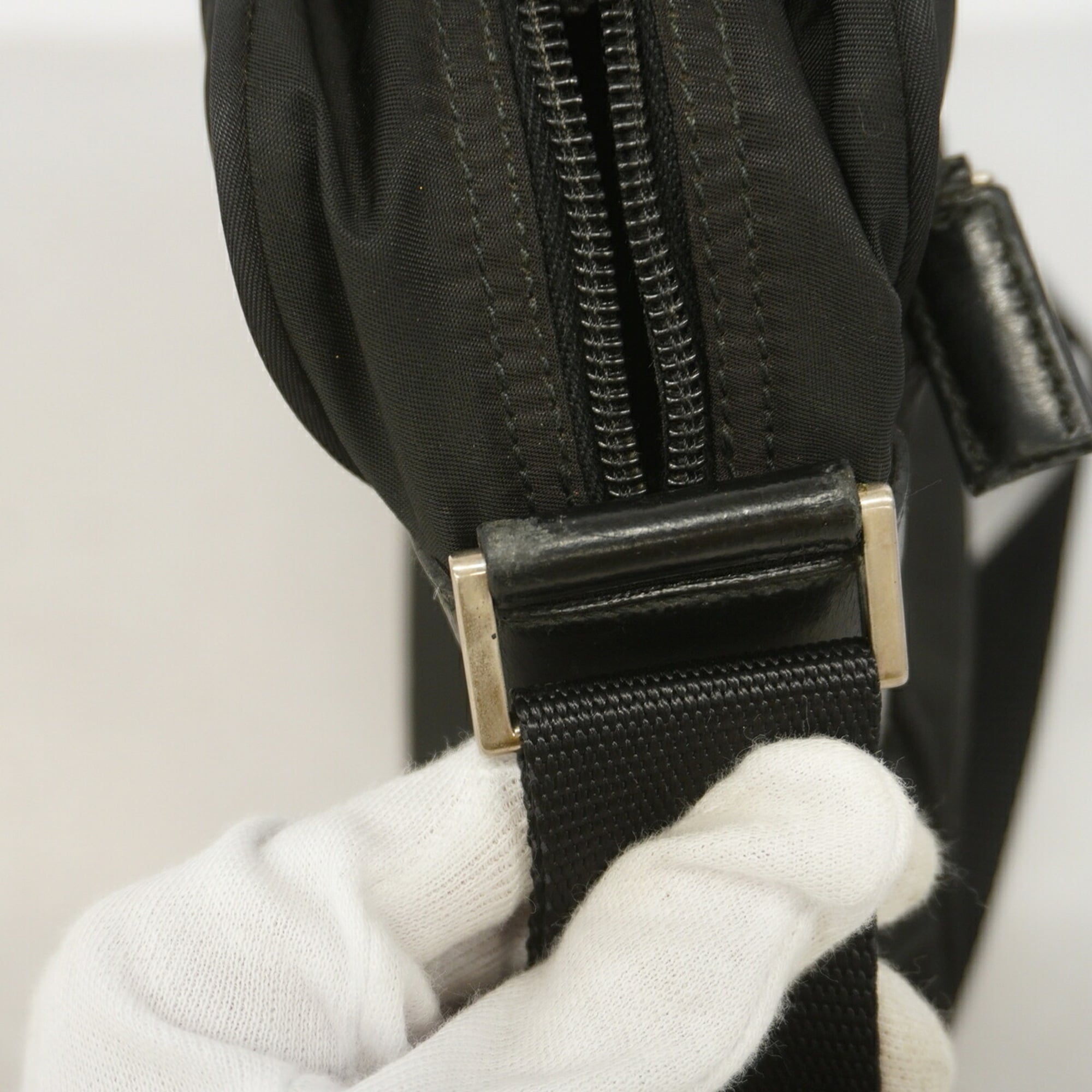 Prada Black Nylon Shoulder Bag (Pre-Owned)