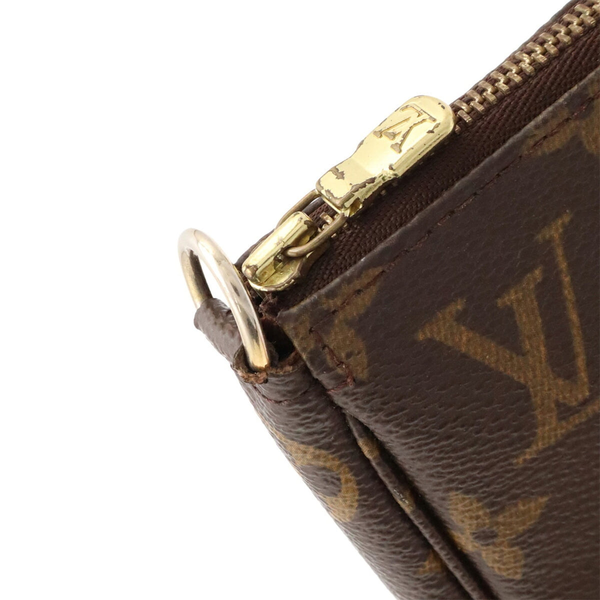 Louis Vuitton Brown Monogram Canvas Pvc Coated Canvas Handbag Pochette Pouch (Pre-Owned)