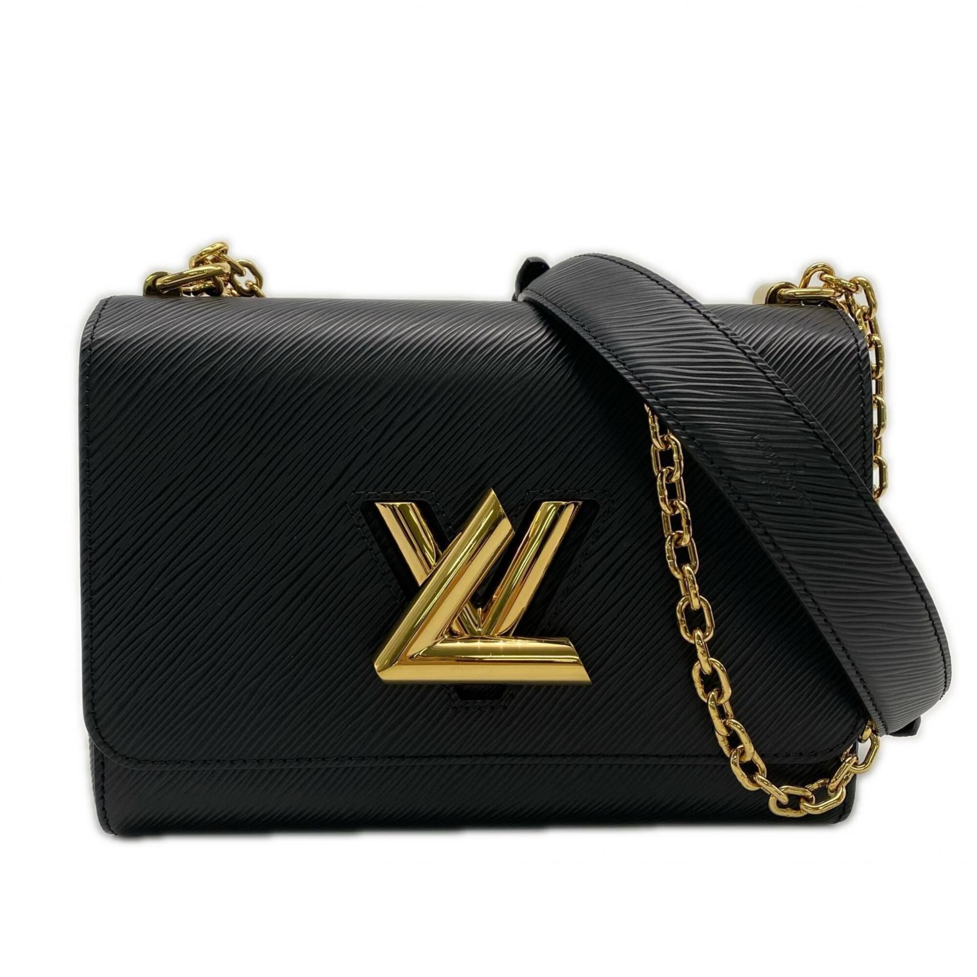 Louis Vuitton Black Noir Leather Shoulder Bag (Pre-Owned)