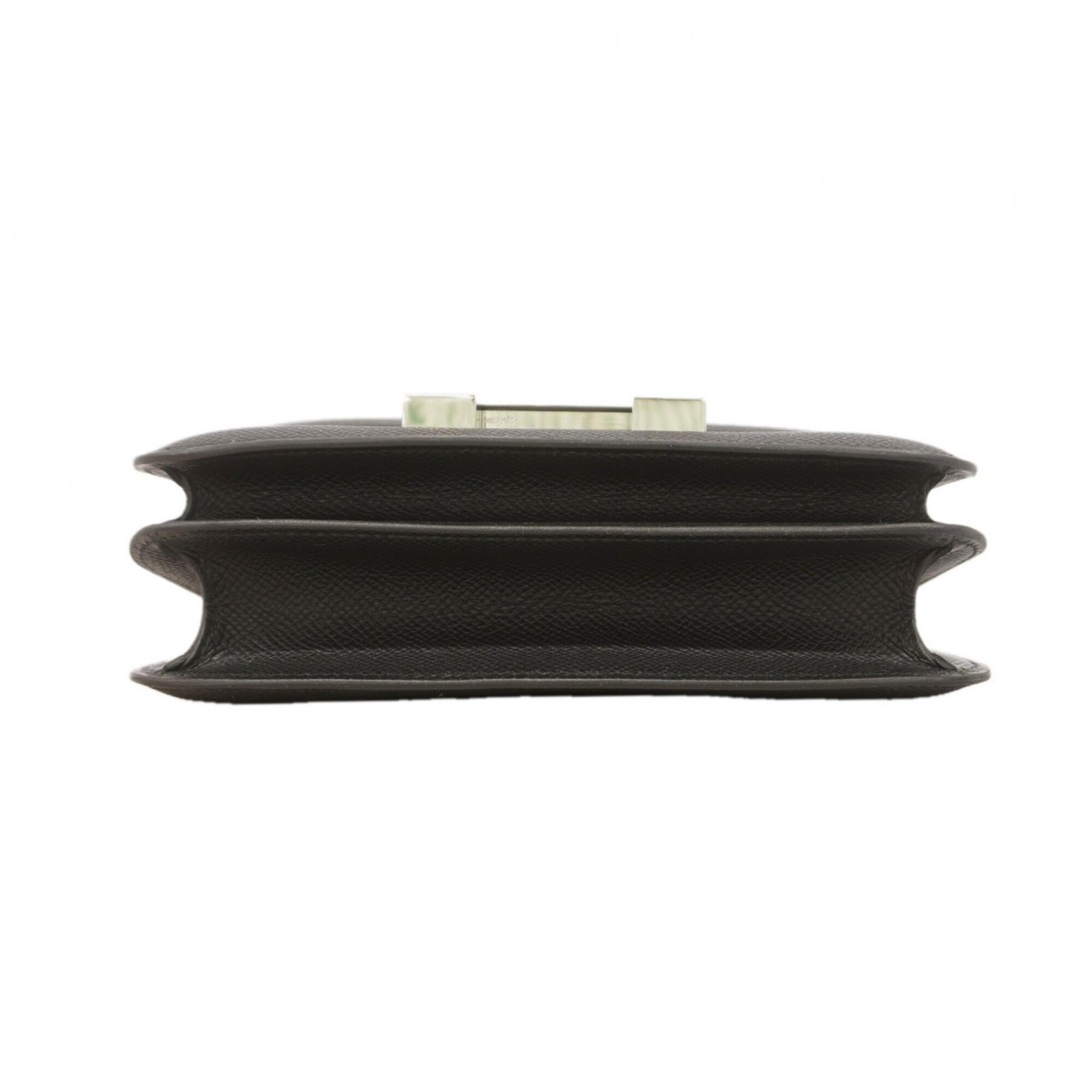 Hermes Black Leather Shoulder Bag (Pre-Owned)