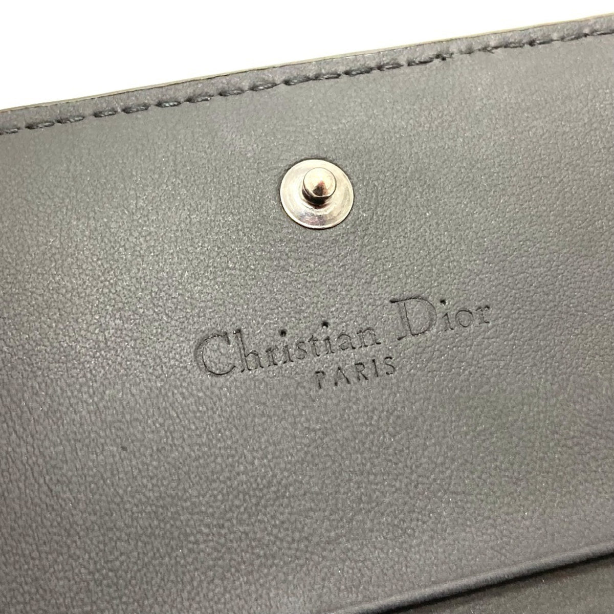Christian Dior Black Leather Wallet (Bi-Fold) (Pre-Owned)