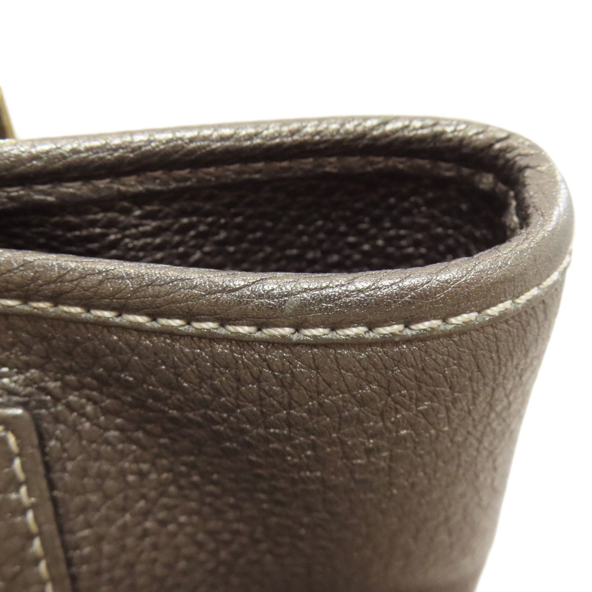Loewe Bronze Leather Handbag (Pre-Owned)