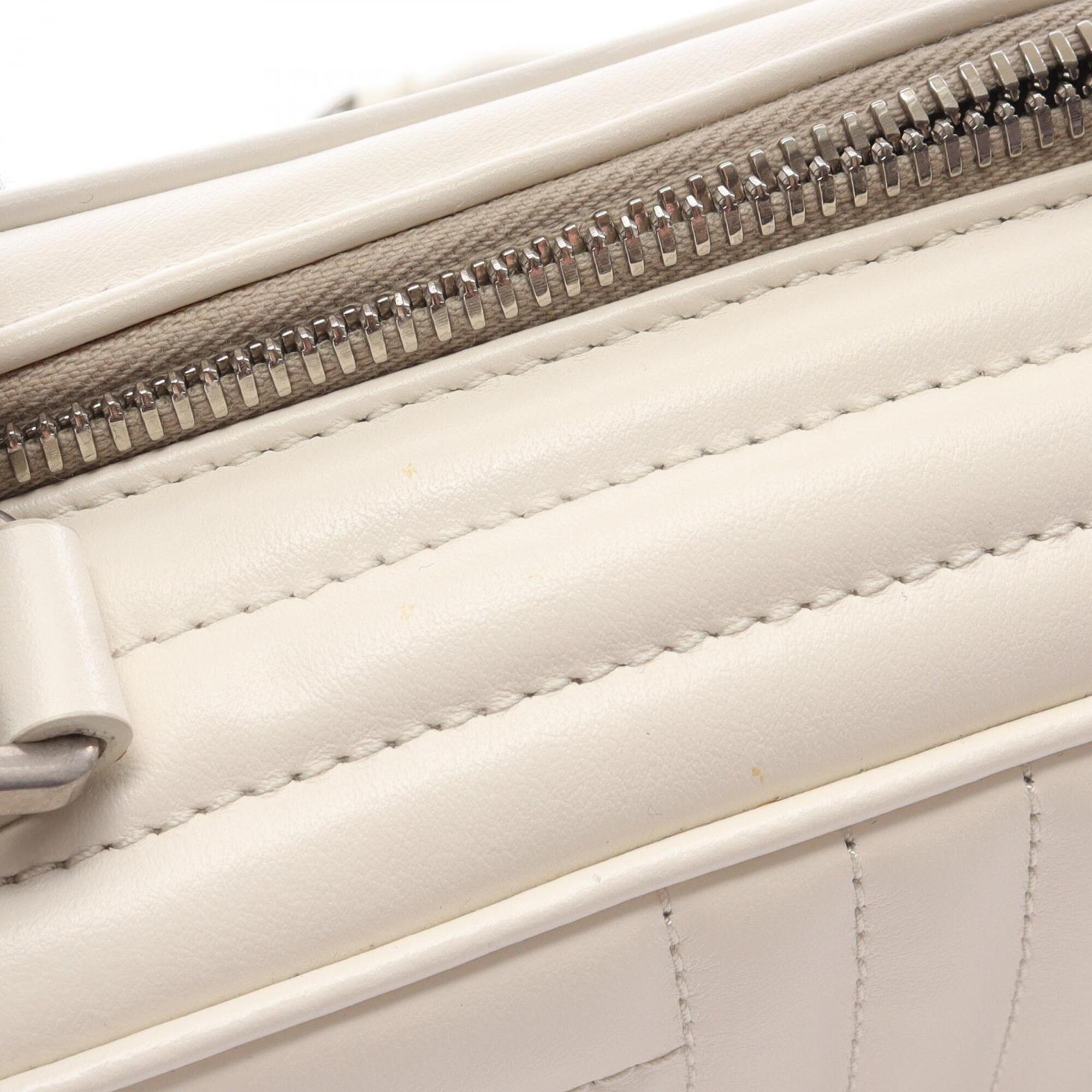 Prada White Leather Handbag (Pre-Owned)