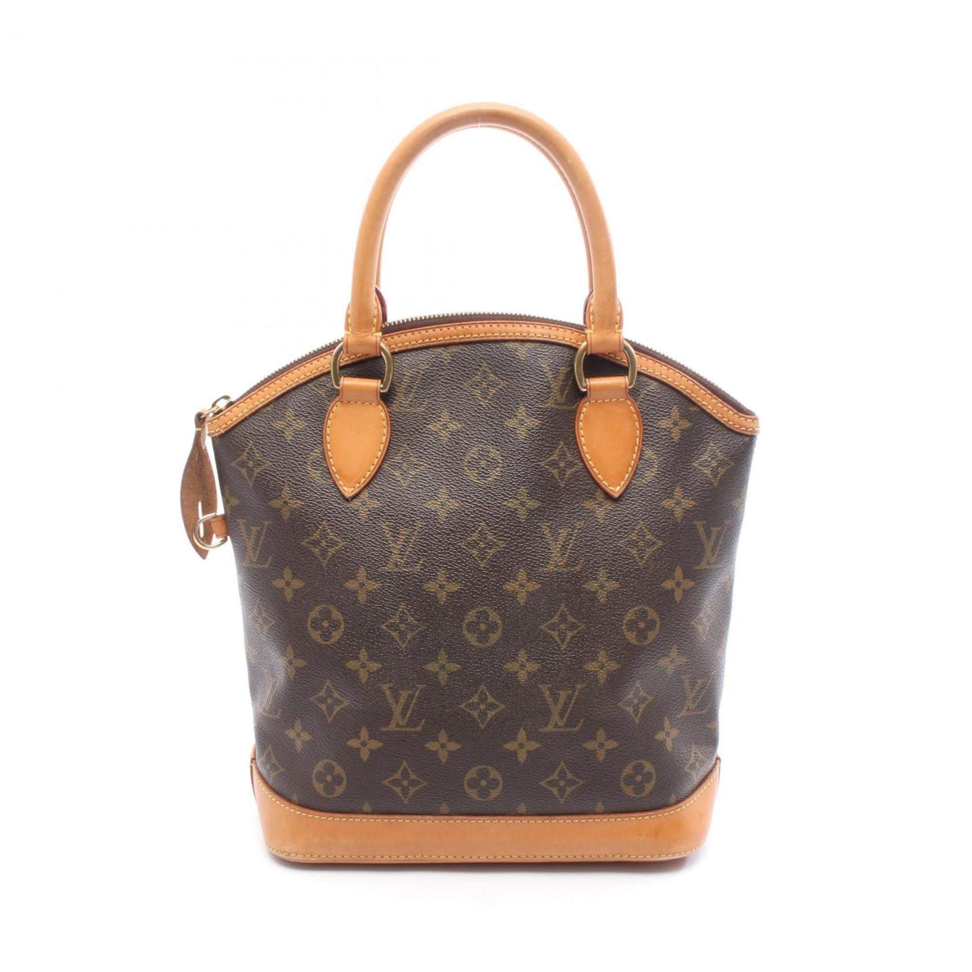 Louis Vuitton Brown Monogram Coated Canvas Leather Handbag (Pre-Owned)