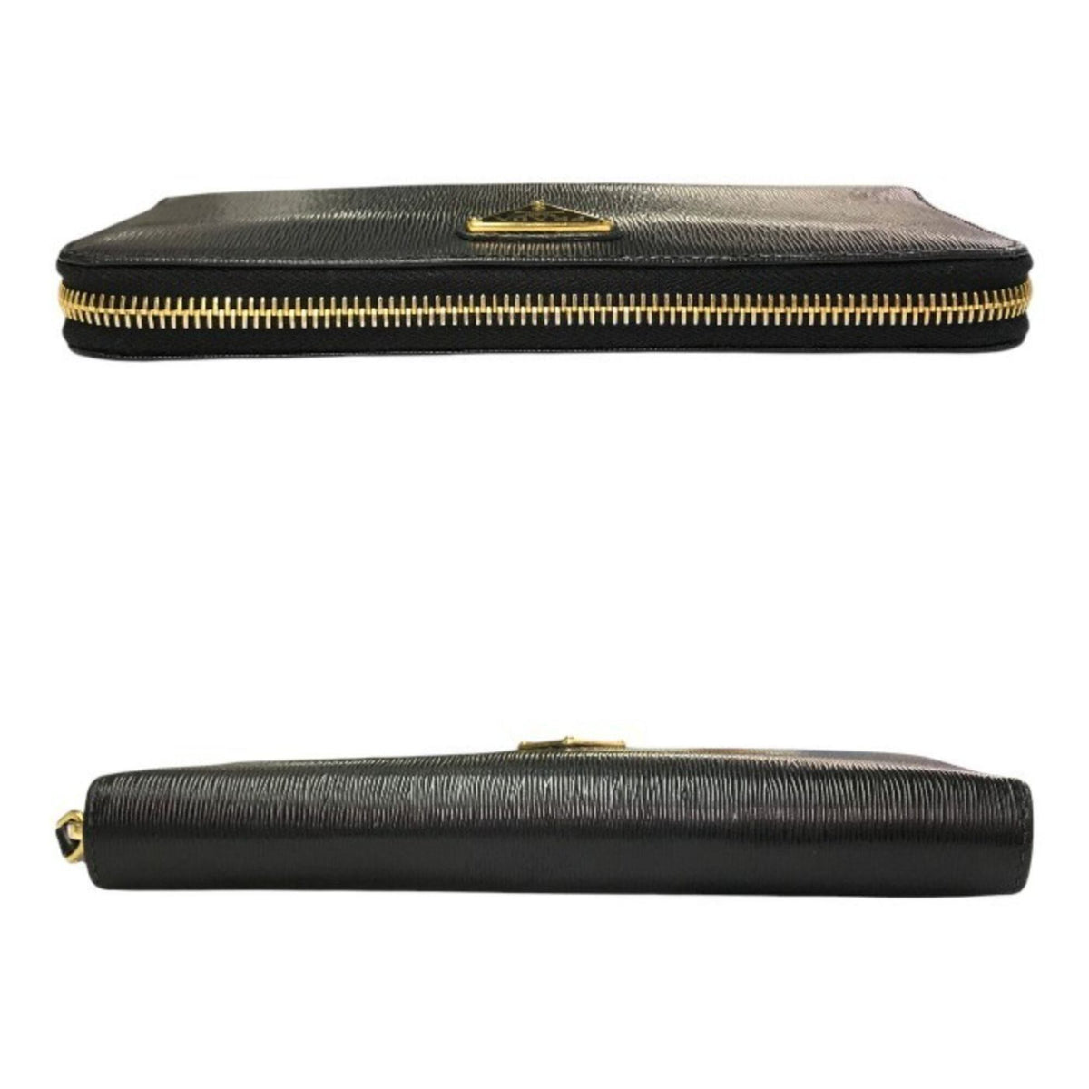 Prada Black Vitello Move Long Wallet (Bi-Fold) (Pre-Owned)