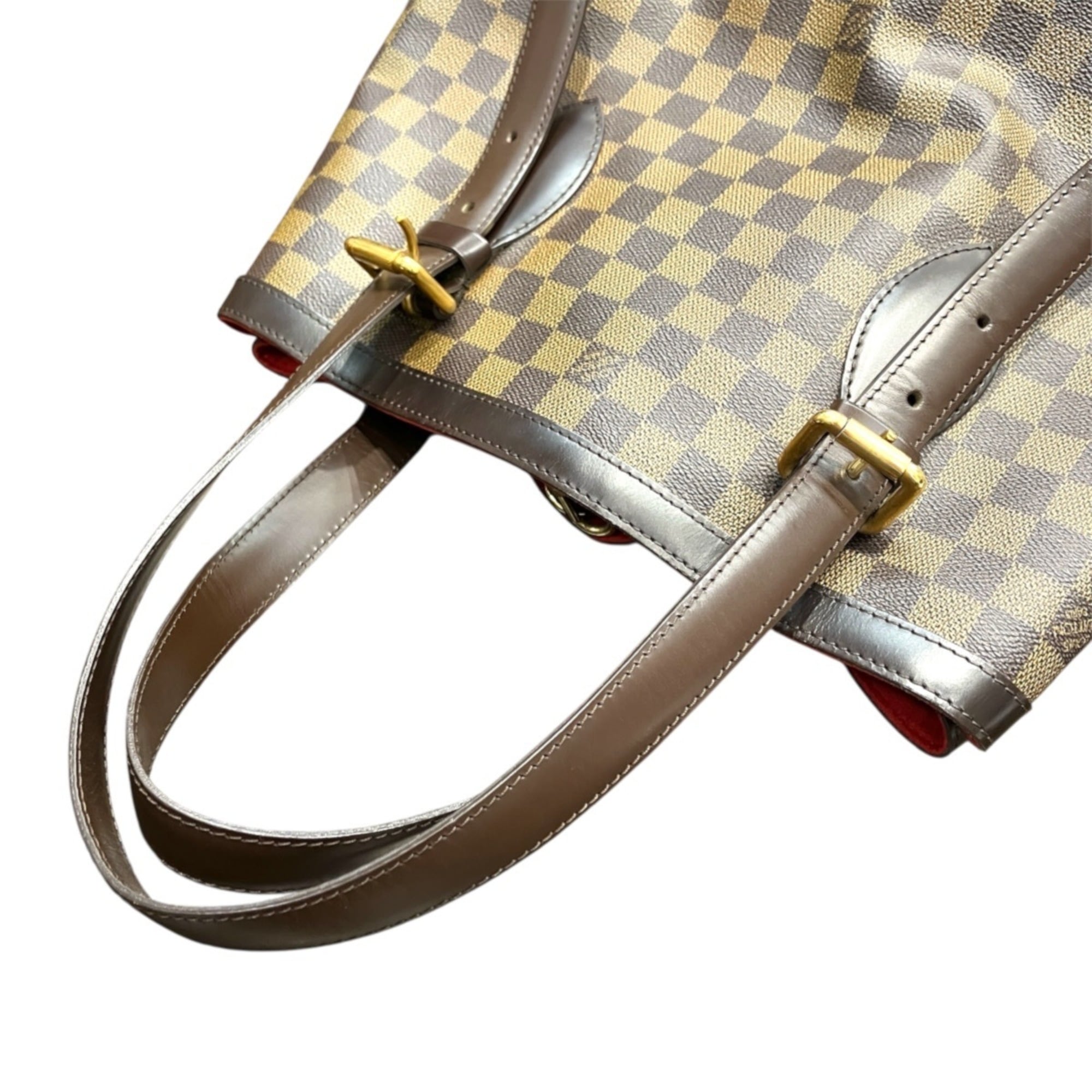 Louis Vuitton Damier Canvas Damier Canvas Leather Shoulder Bag (Pre-Owned)