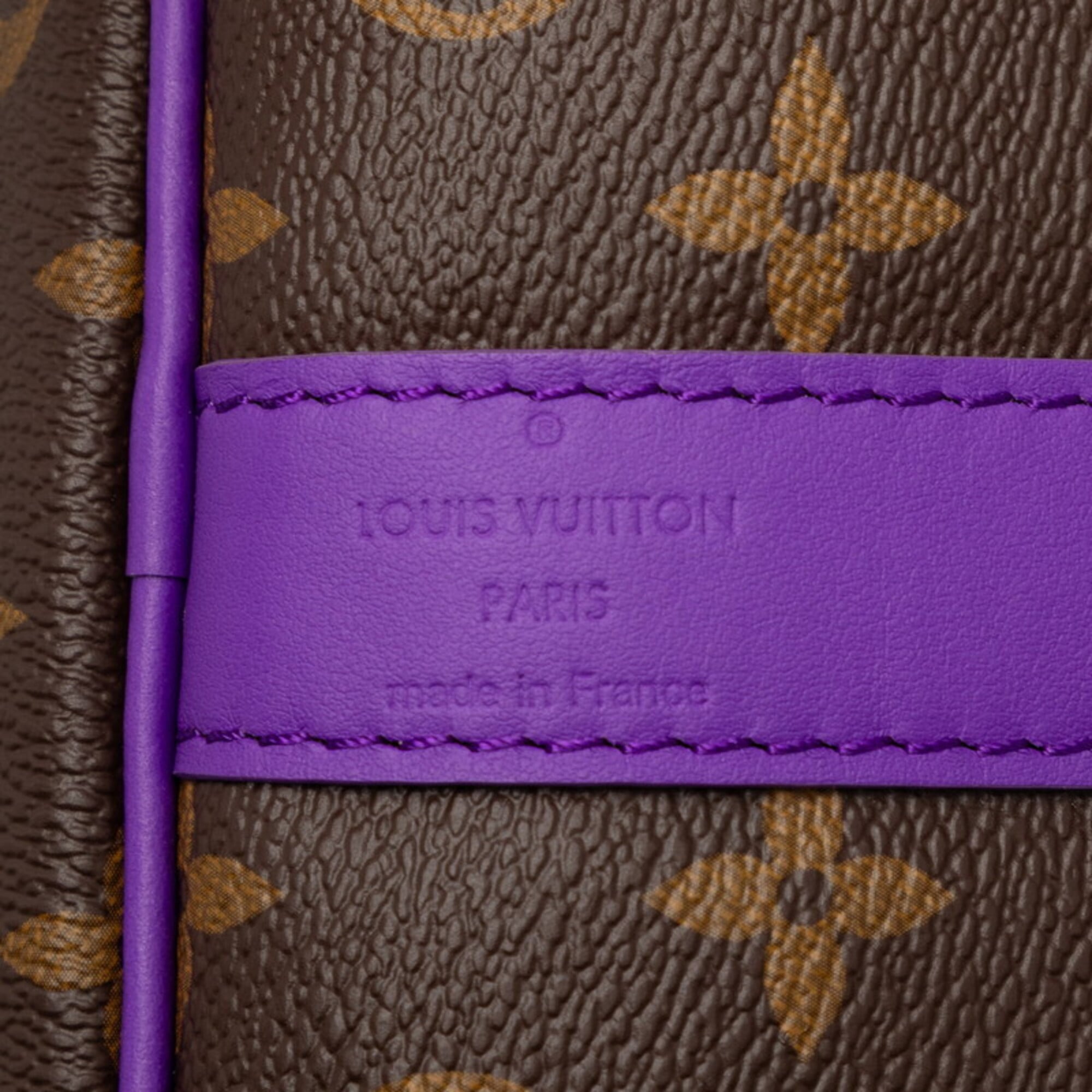 Louis Vuitton Monogram Macassar Purple Pvc Leather Boston Bag Shoulder Bag (Pre-Owned)