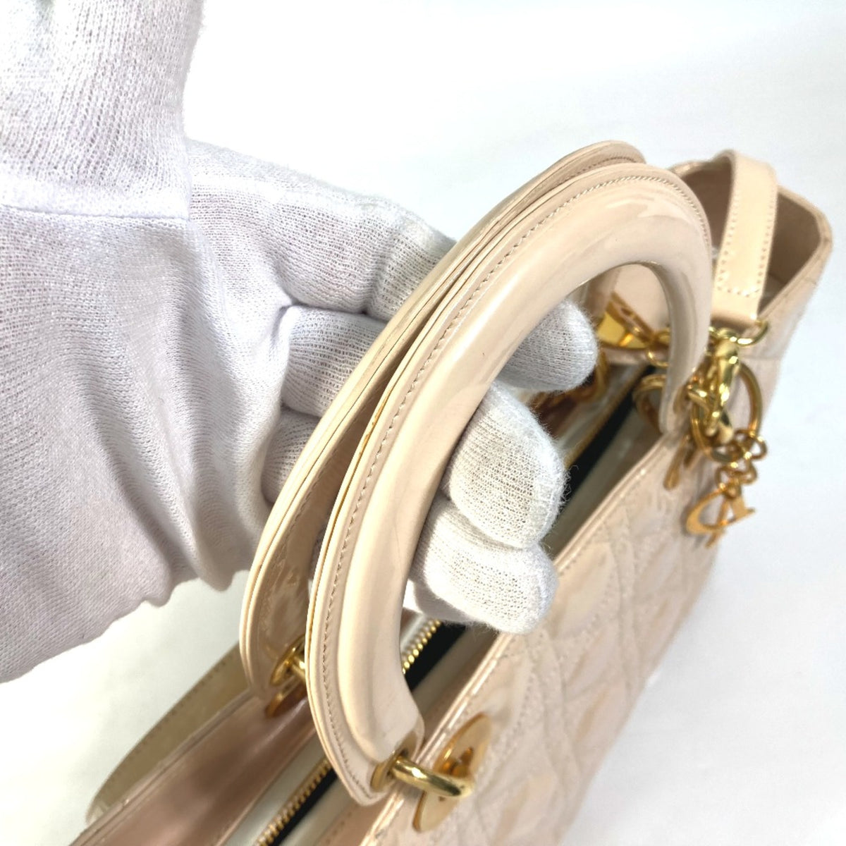 Christian Dior Beige Leather Handbag (Pre-Owned)
