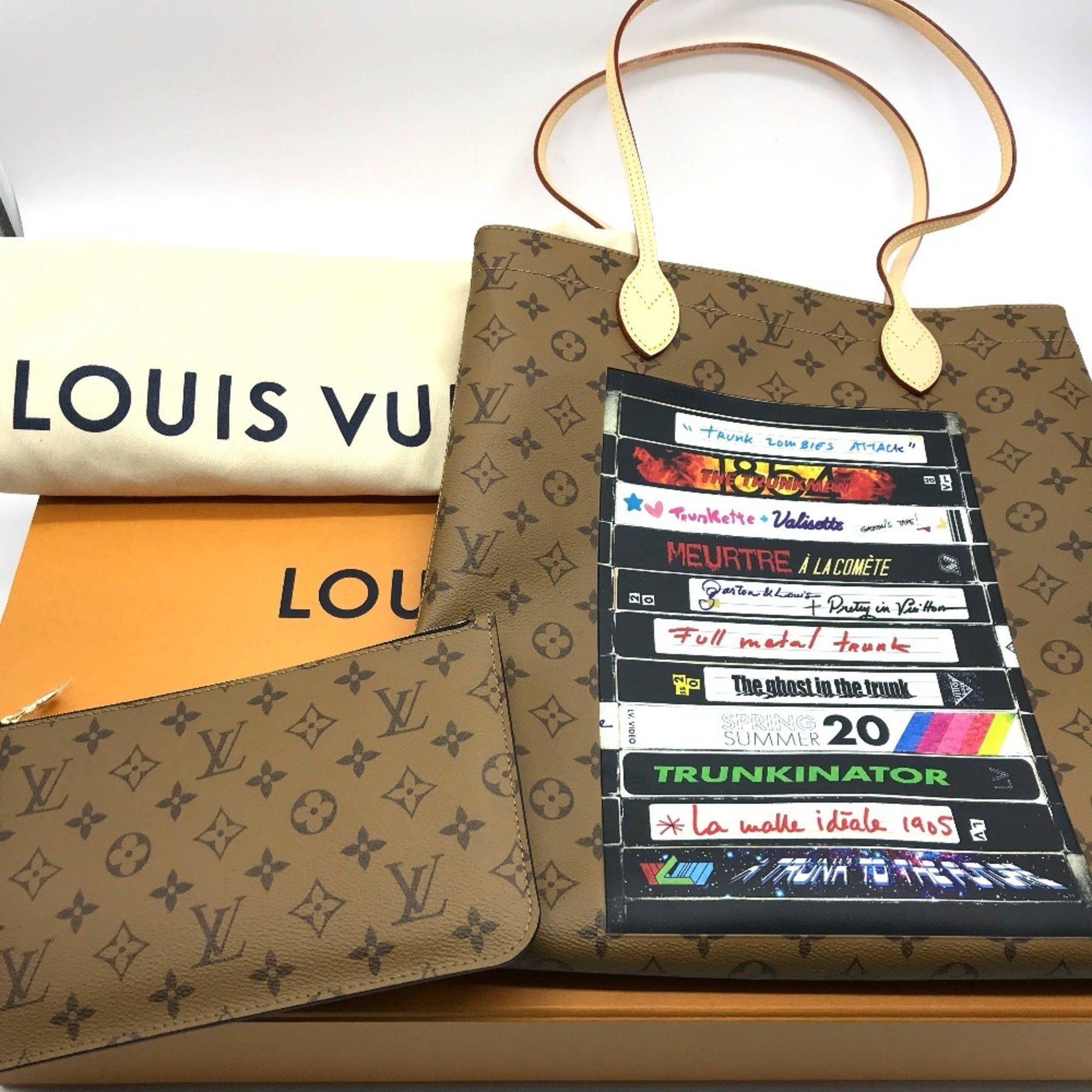 Louis Vuitton Brown Monogram Reverse Shoulder Bag Tote Bag (Pre-Owned)