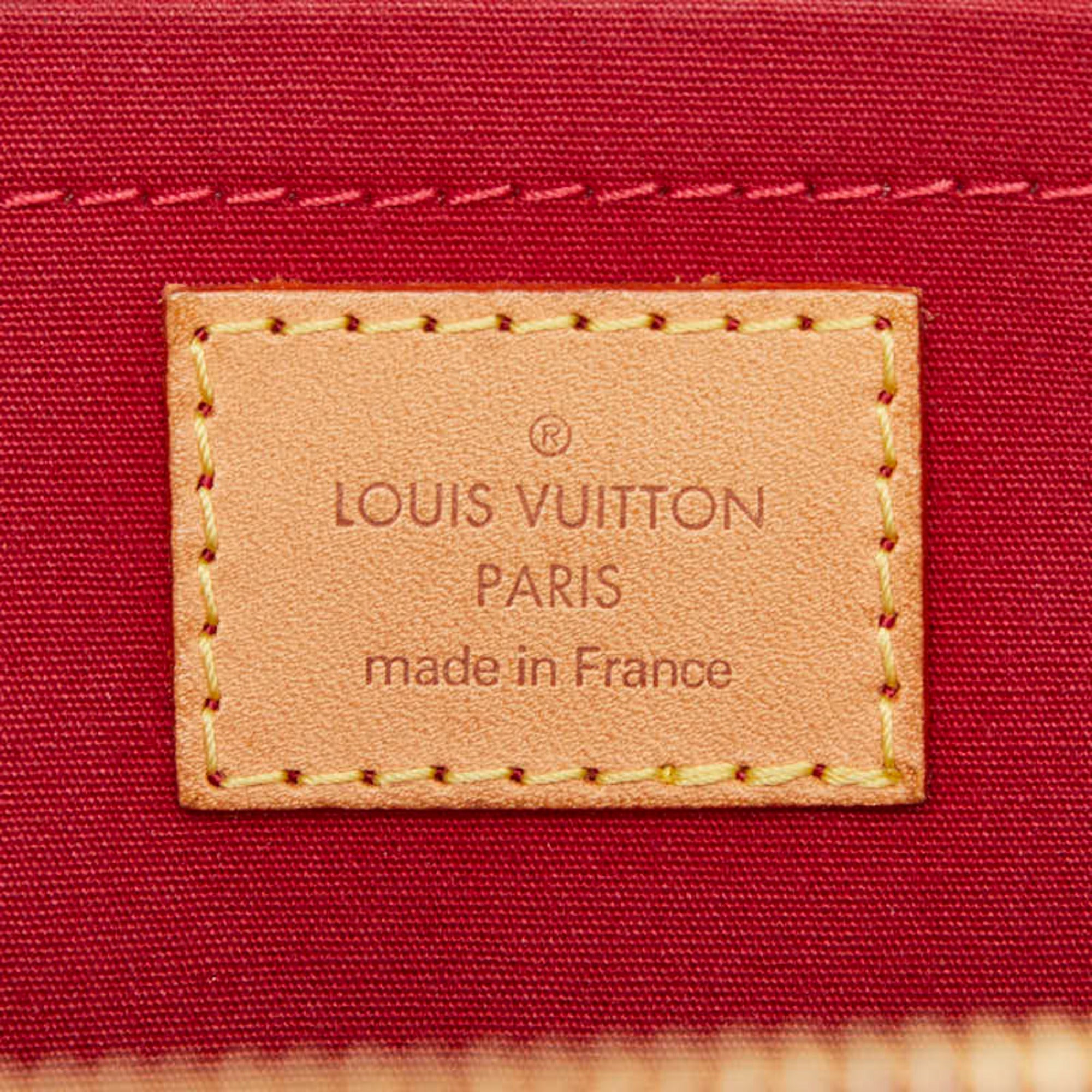 Louis Vuitton Pomme D'amour Red Color Patent Leather Handbag (Pre-Owned)