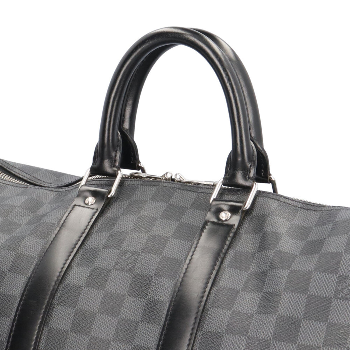 Louis Vuitton Damier Graphite Black Gray Damier Graphite Boston Bag (Pre-Owned)