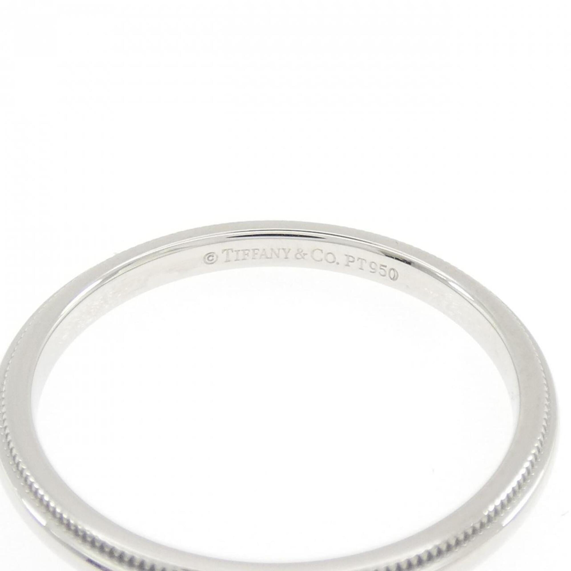 Tiffany Platinum Platinum 950 Band Ring (Pre-Owned)