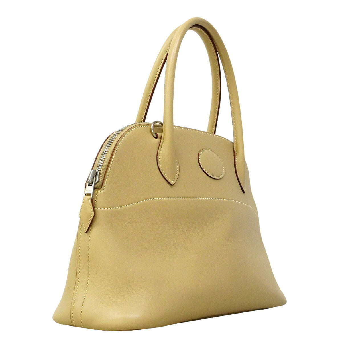 Hermes Beige Swift Leather Handbag (Pre-Owned)
