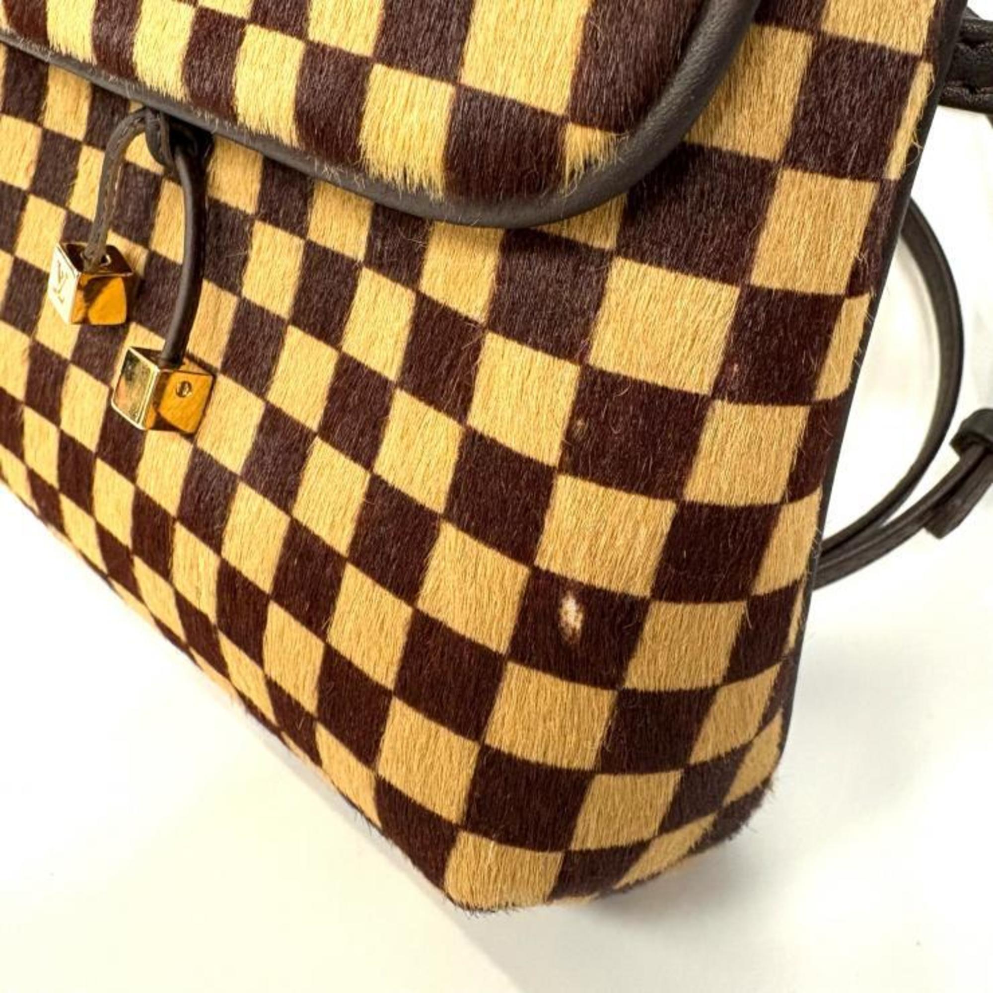 Louis Vuitton Brown Leather Shoulder Bag (Pre-Owned)