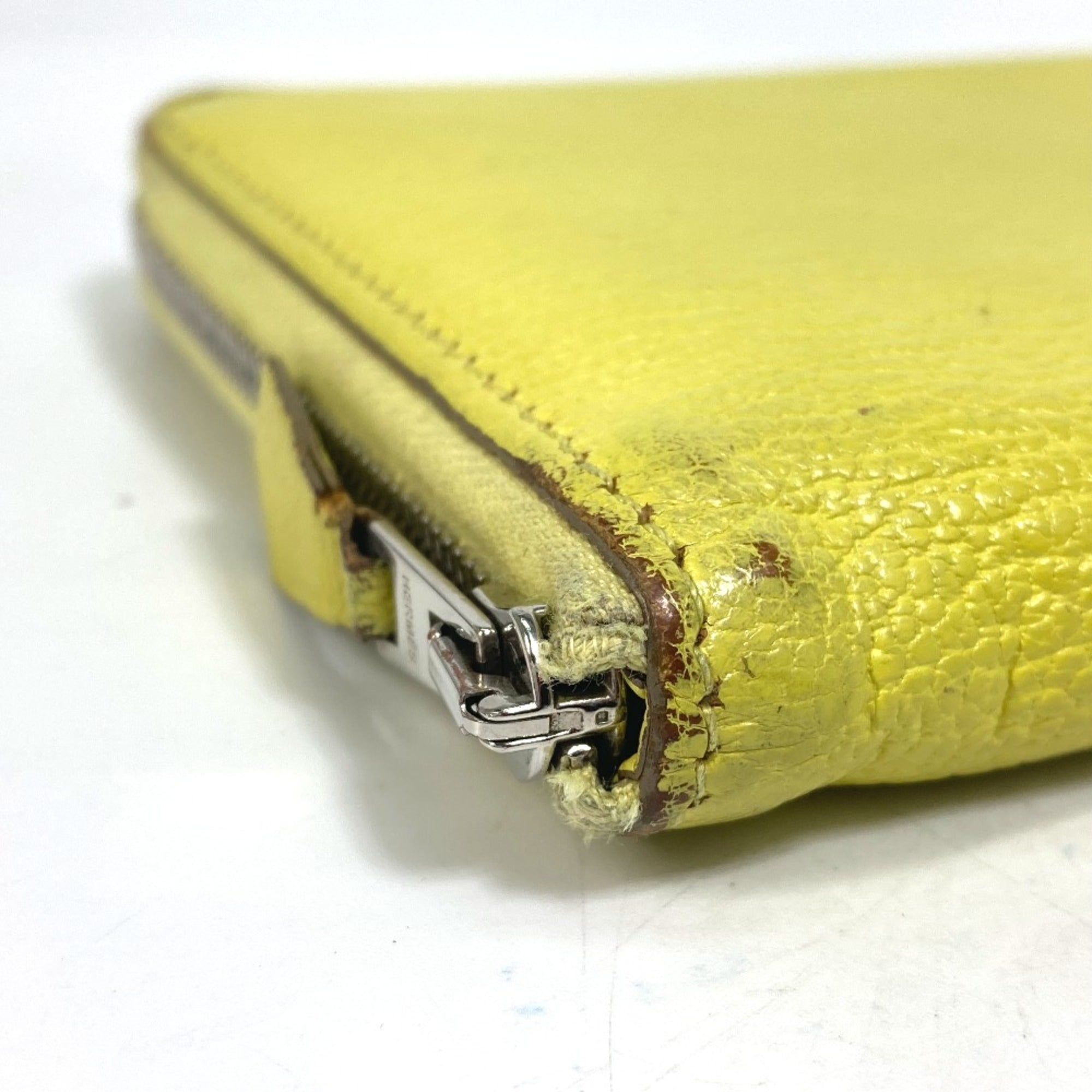 Hermes Yellow Leather Long Wallet (Bi-Fold) (Pre-Owned)