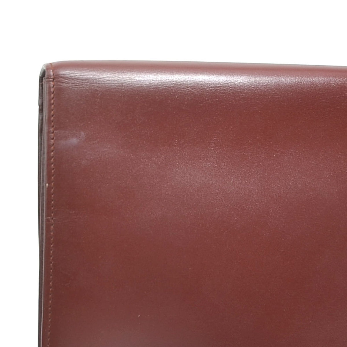Cartier Burgundy Leather Clutch Bag (Pre-Owned)