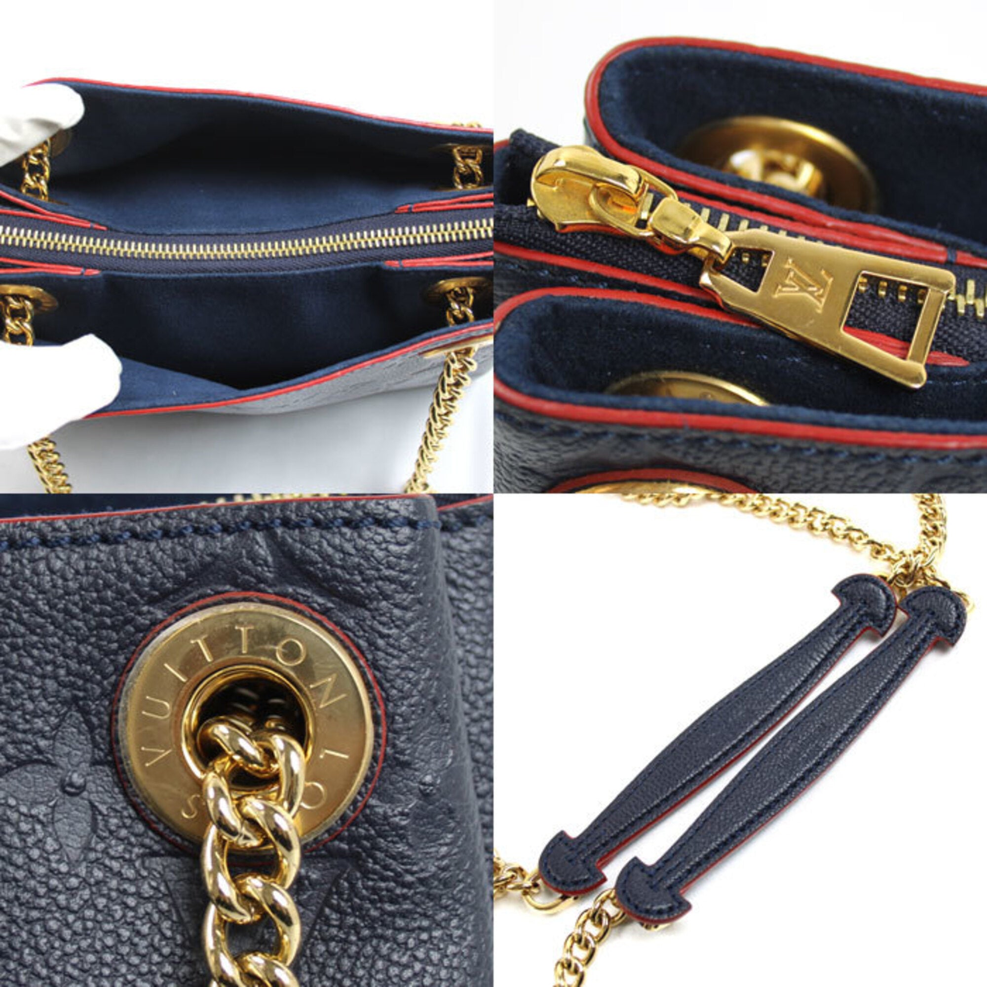 Louis Vuitton Marine Rouge Monogram Empreinte Shoulder Bag (Pre-Owned)