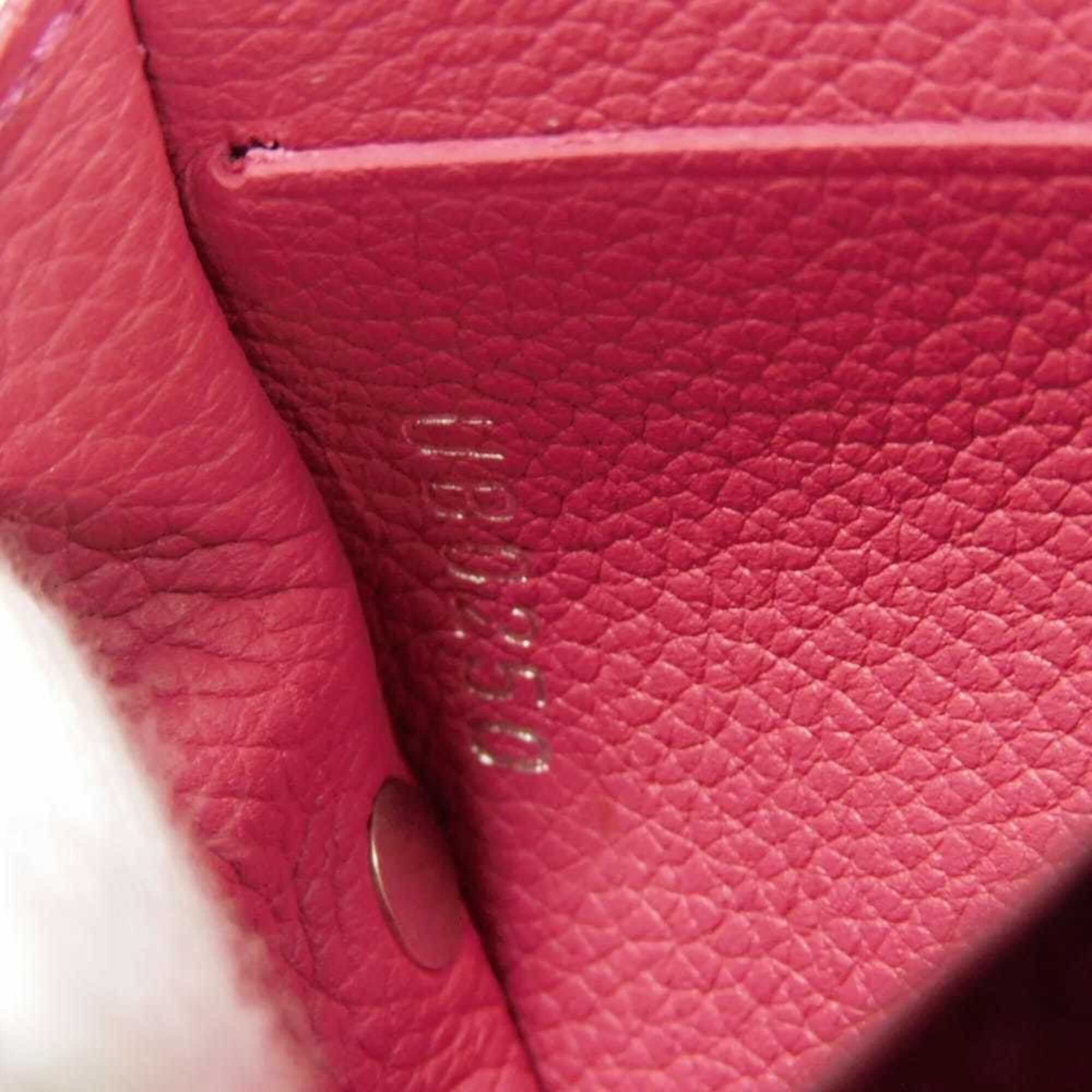 Louis Vuitton Pink Leather Wallet (Tri-Fold) (Pre-Owned)