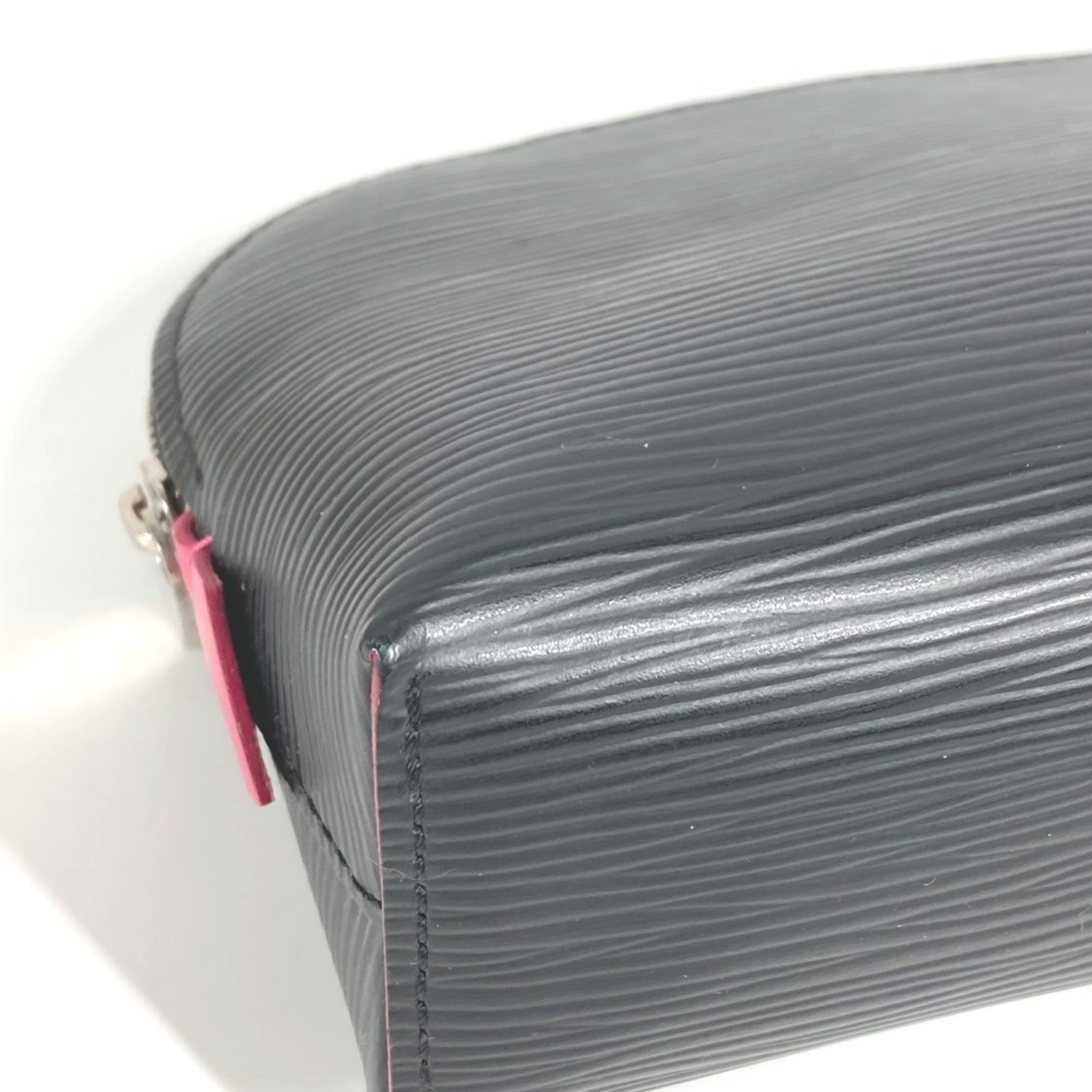 Louis Vuitton Black Noir Pink Epi Leather Pochette Pouch (Pre-Owned)