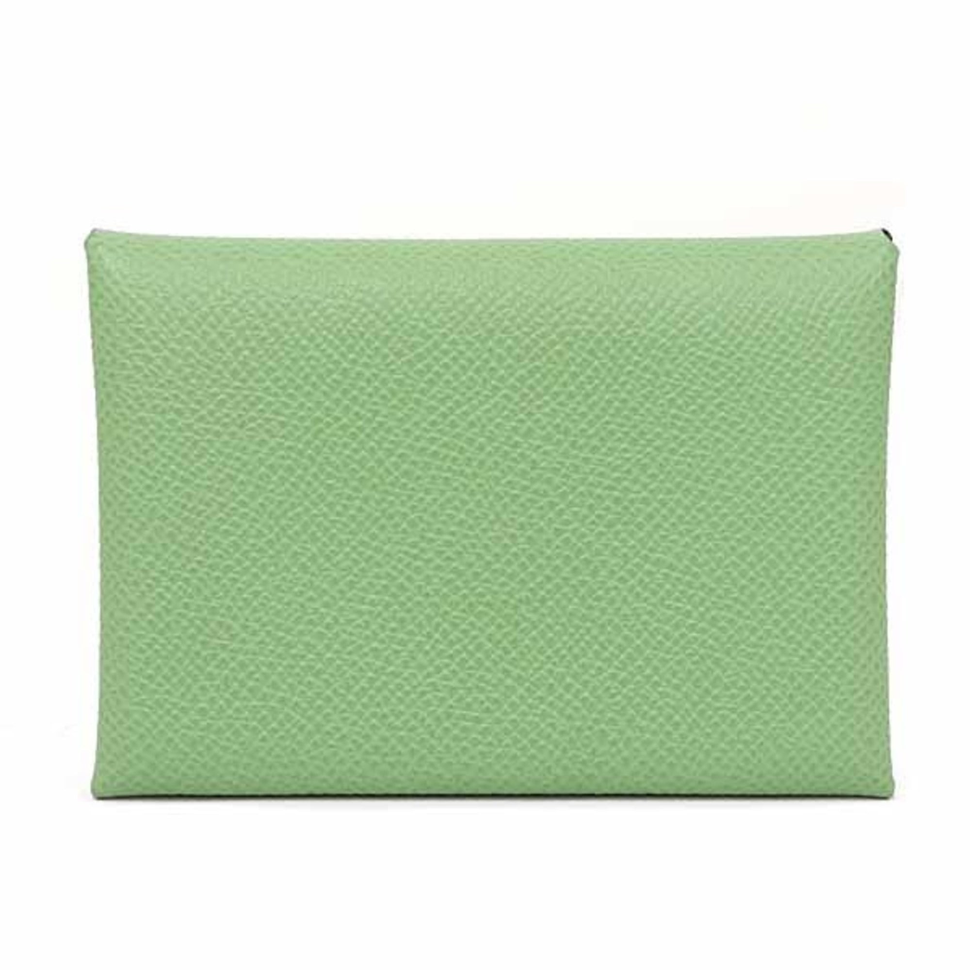 Hermes Bastia Green Epsom Leather Coin Purse/Coin Case (Pre-Owned)