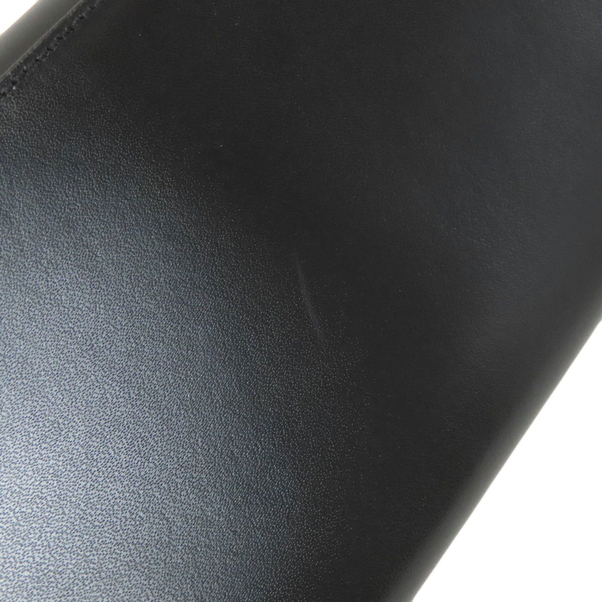 Celine Black Leather Long Wallet (Bi-Fold) (Pre-Owned)