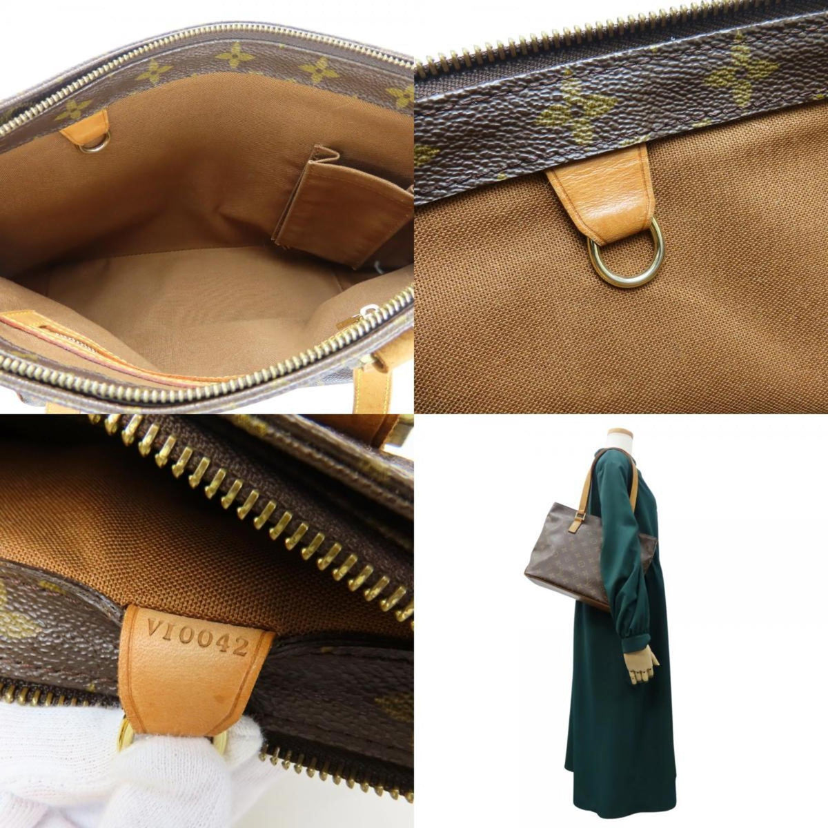 Louis Vuitton Brown Monogram Leather Tote Bag (Pre-Owned)