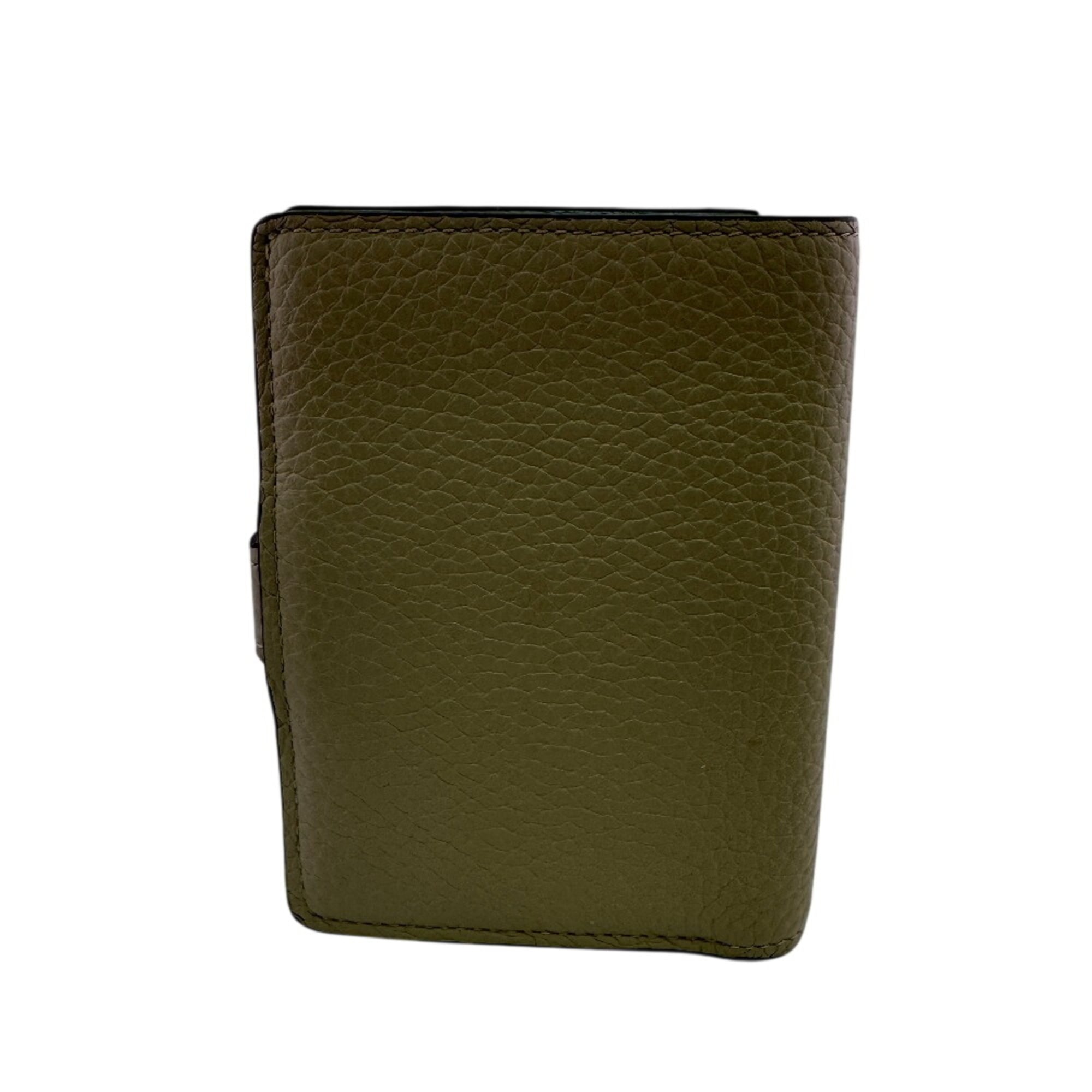 Louis Vuitton Beige Blue Leather Wallet (Bi-Fold) (Pre-Owned)