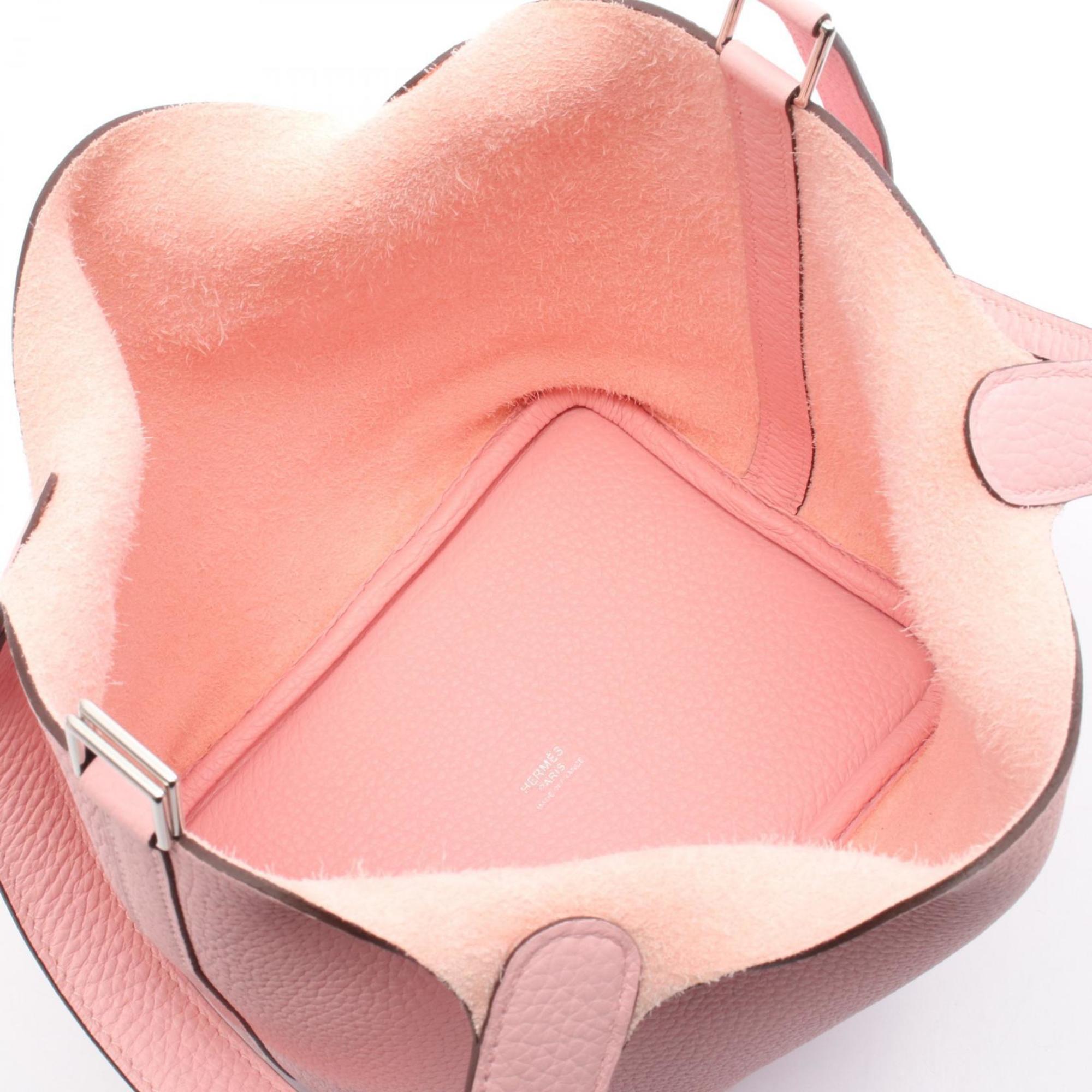 Hermes Pink Rose Sakura Leather Handbag (Pre-Owned)