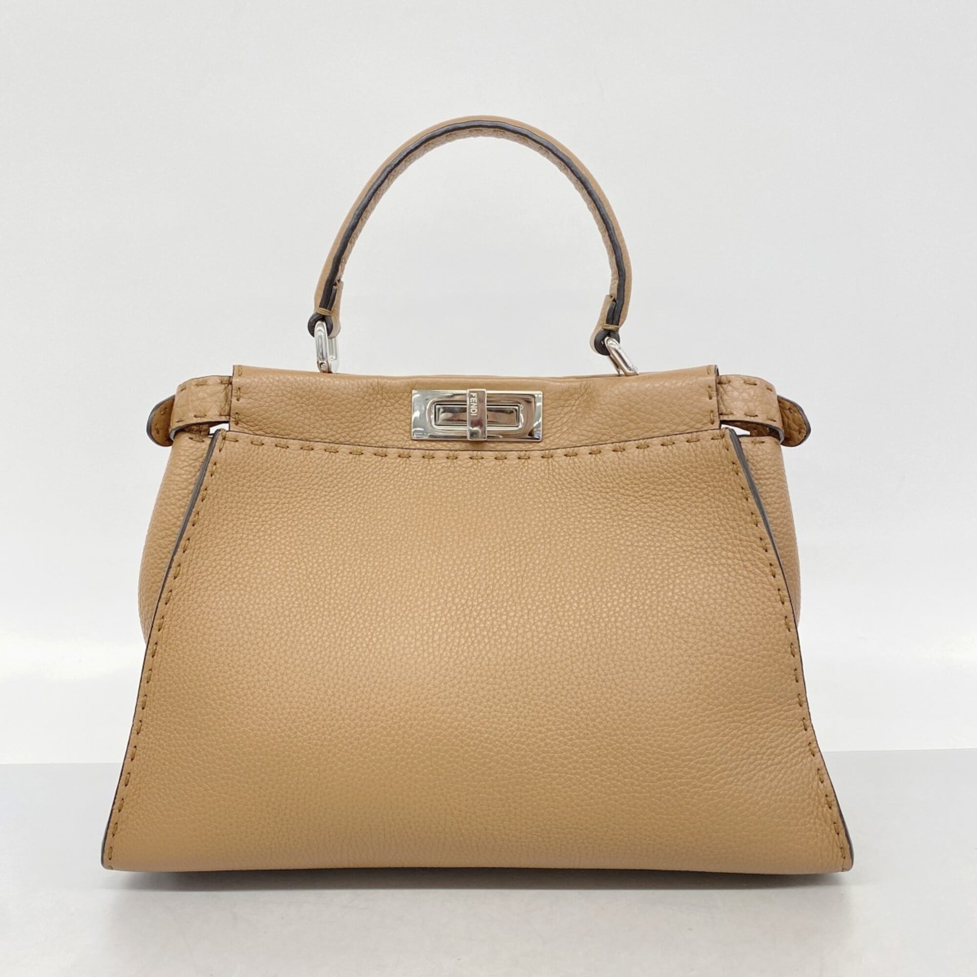 Fendi Brown Leather Handbag (Pre-Owned)