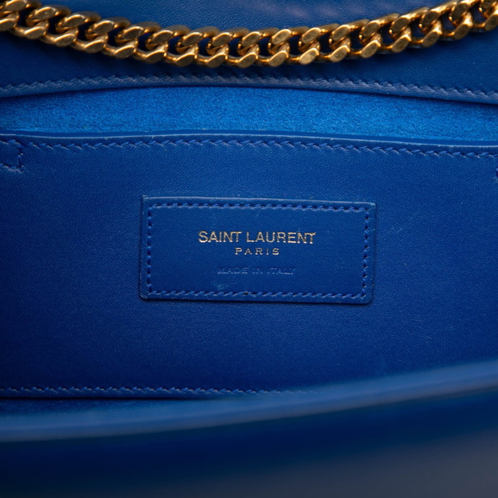 Saint Laurent Blue Leather Shoulder Bag (Pre-Owned)