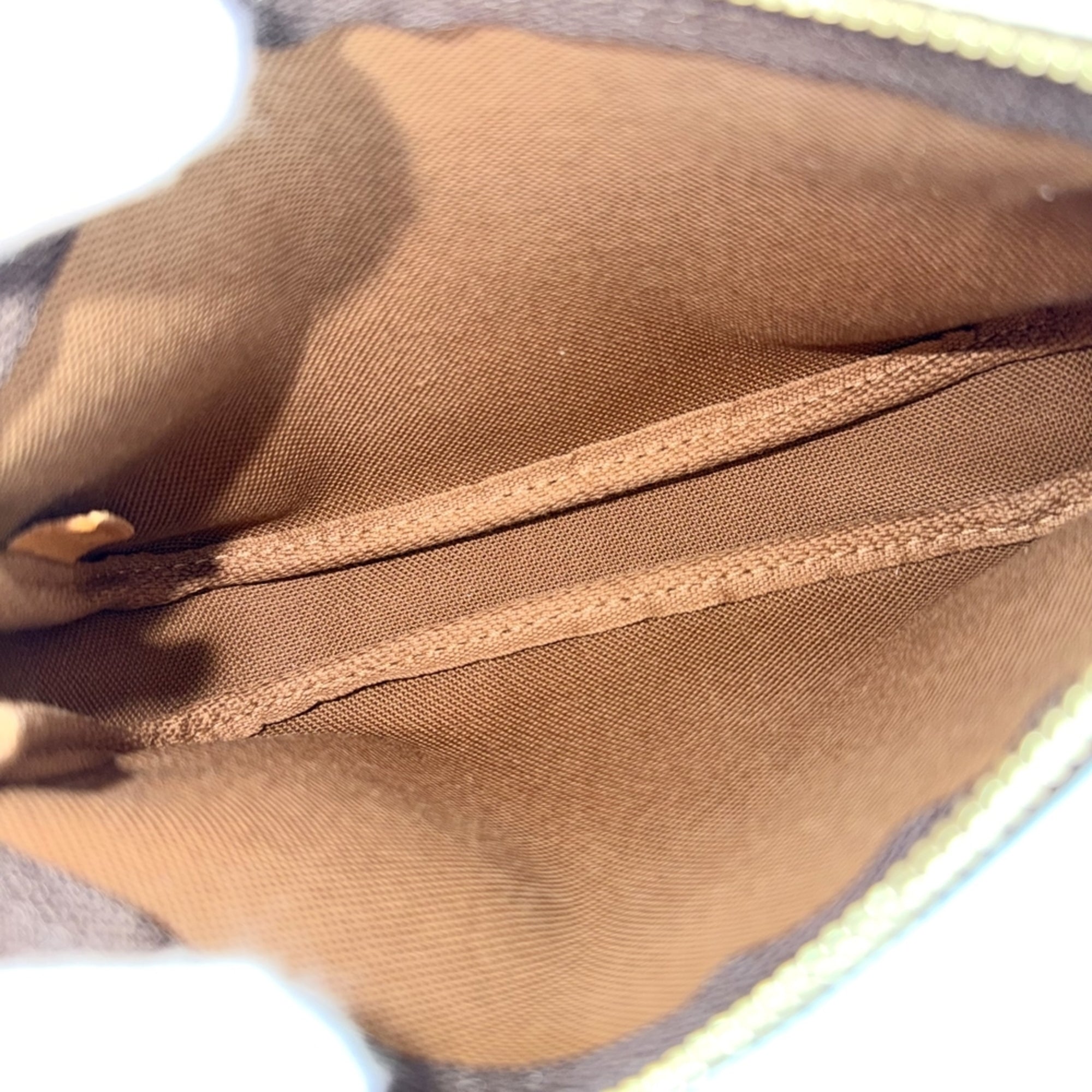 Louis Vuitton Brown Monogram White Monogram Handbag Pouch (Pre-Owned)