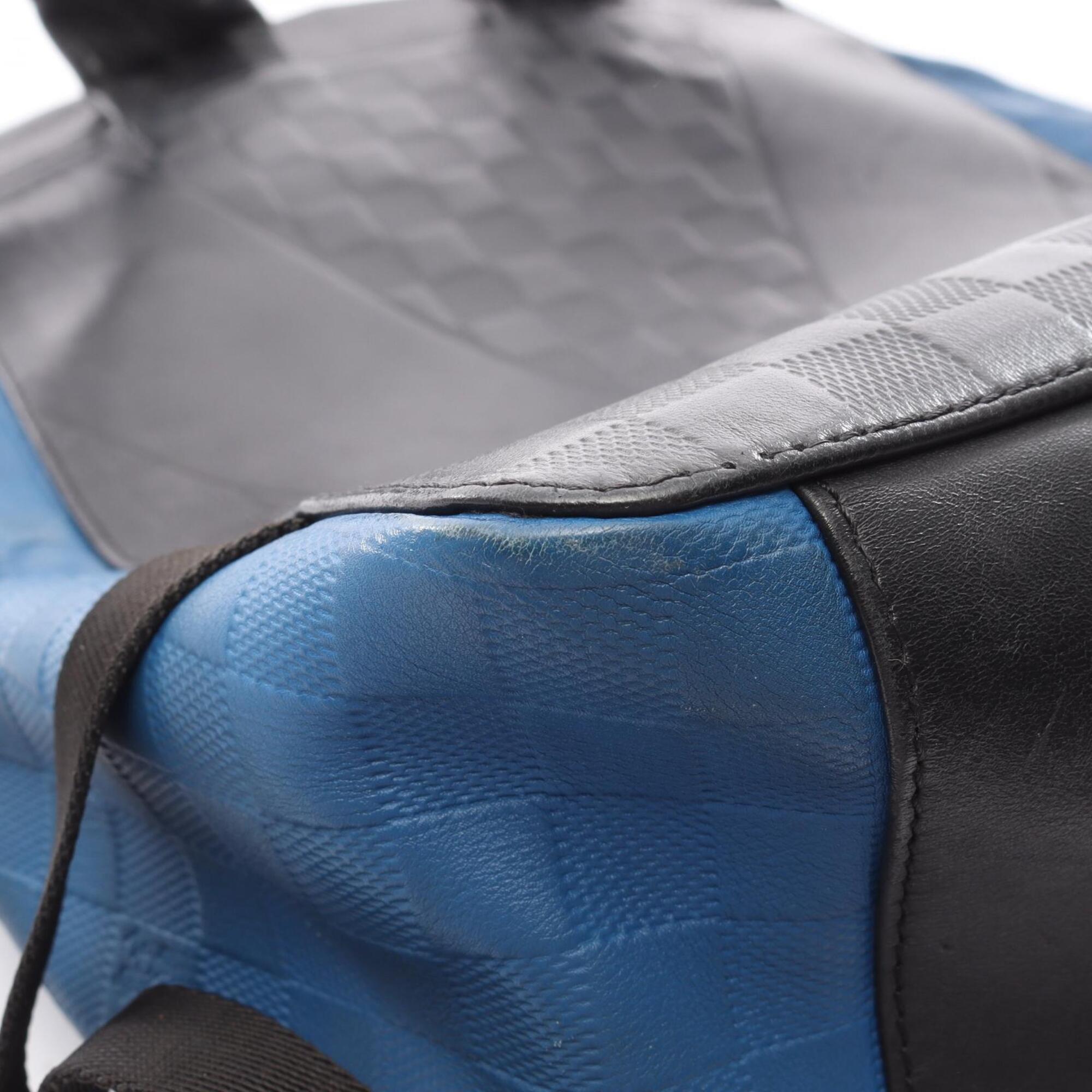 Louis Vuitton Black Blue Infini Damier Infini Backpack (Pre-Owned)