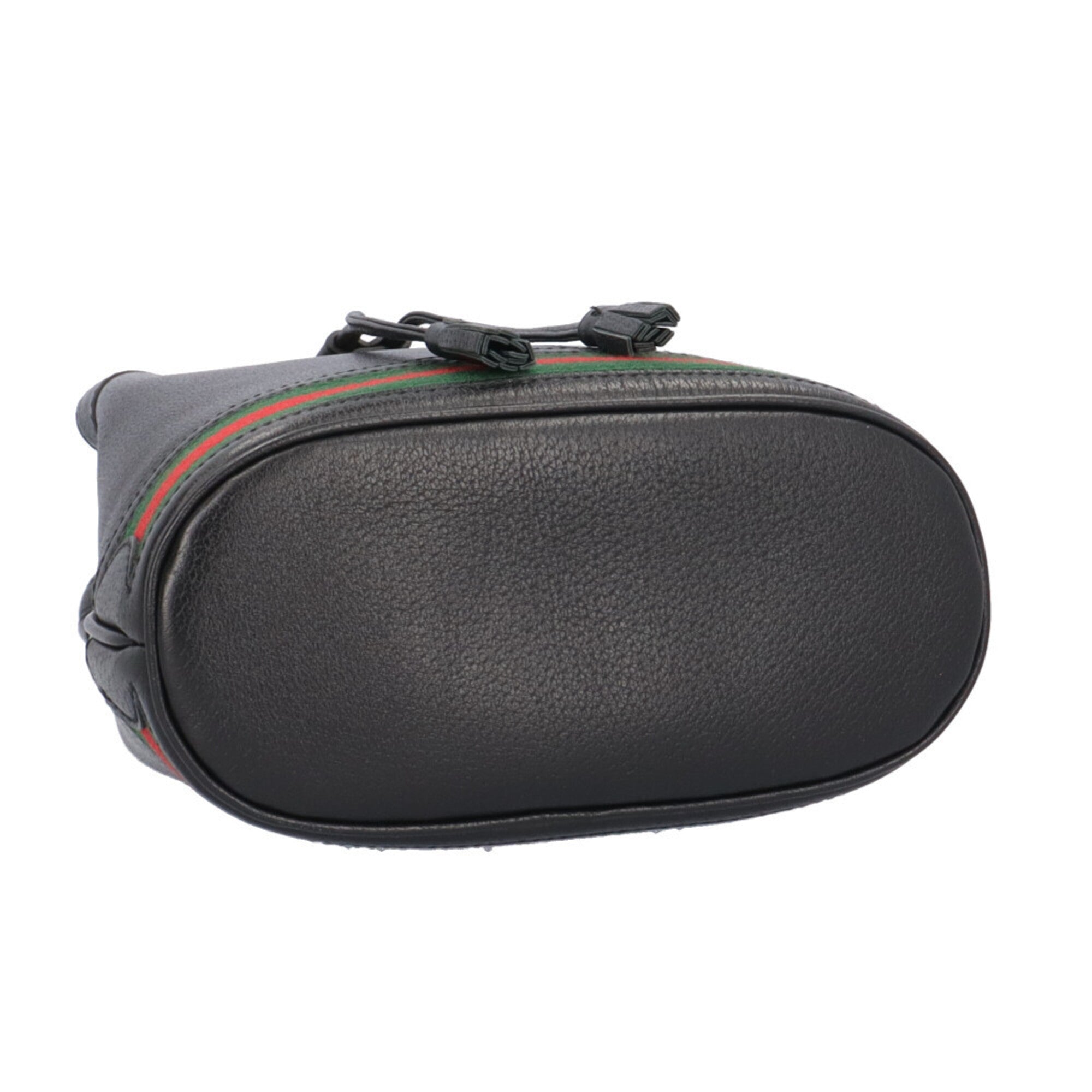 Gucci Ophidia Black Leather Shoulder Bag (Pre-Owned)
