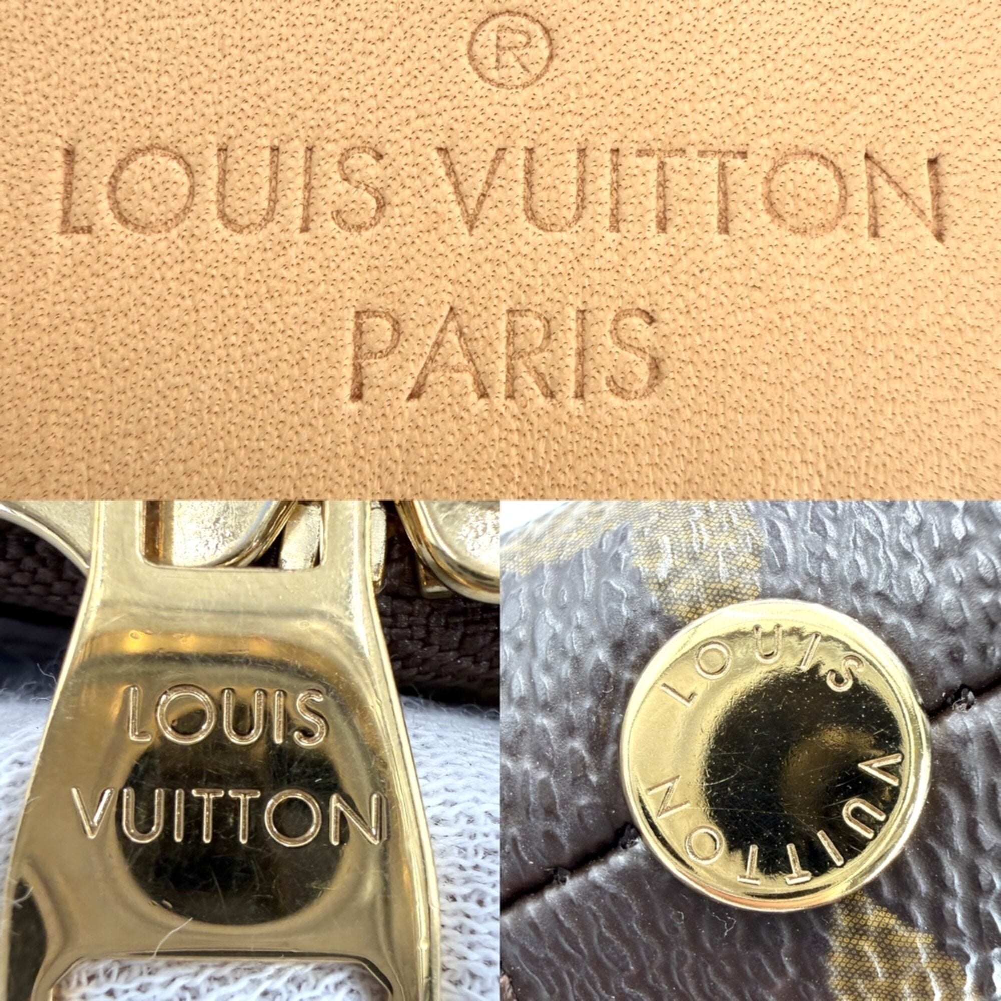 Louis Vuitton Brown Monogram Canvas Handbag (Pre-Owned)