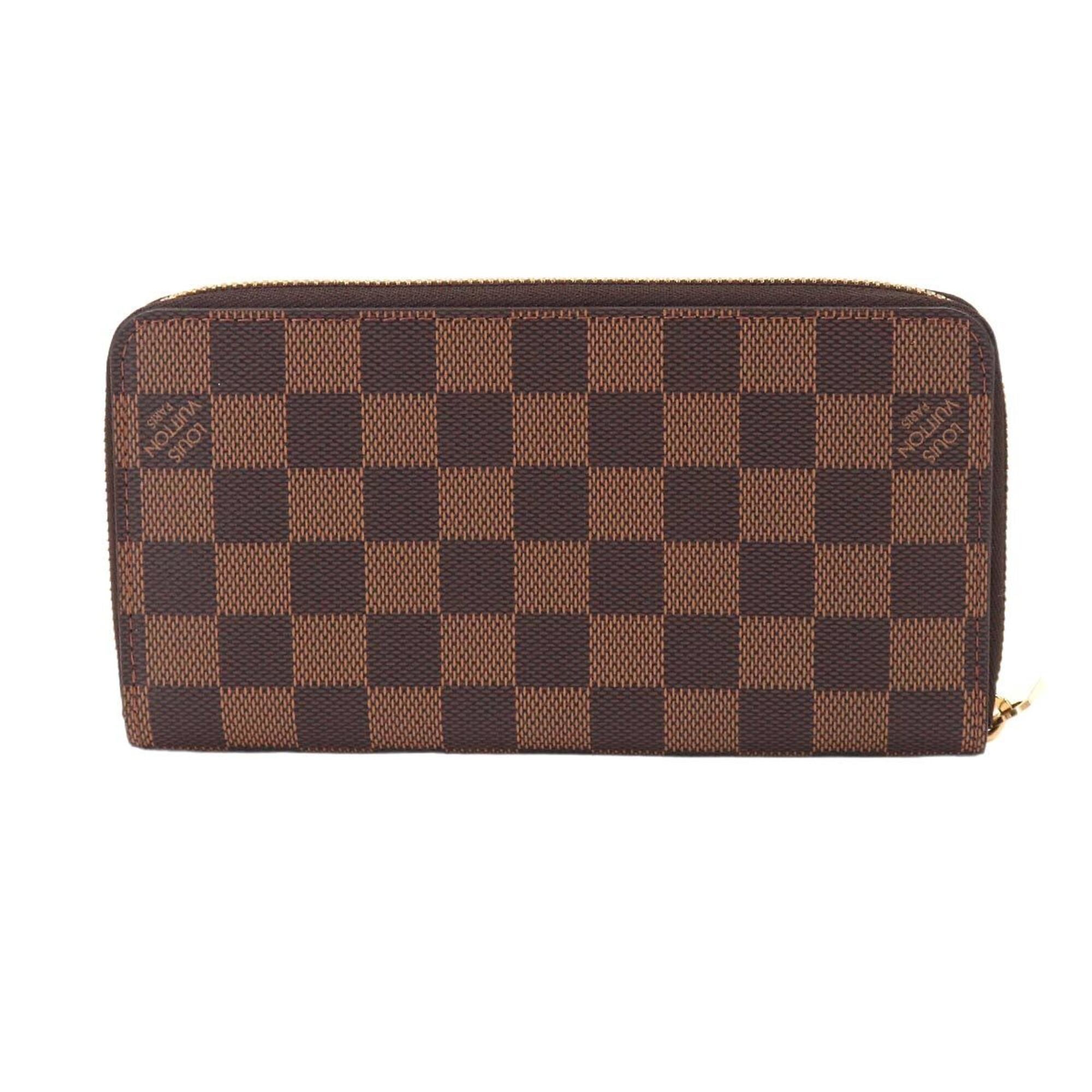 Louis Vuitton Damier Ebene Damier Canvas Long Wallet (Bi-Fold) (Pre-Owned)