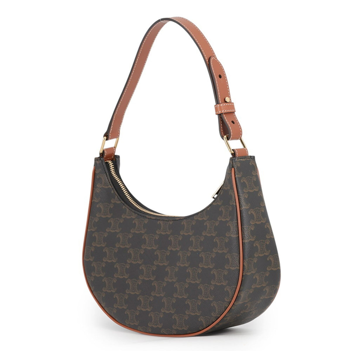 Celine Gold Pvc Leather Shoulder Bag (Pre-Owned)