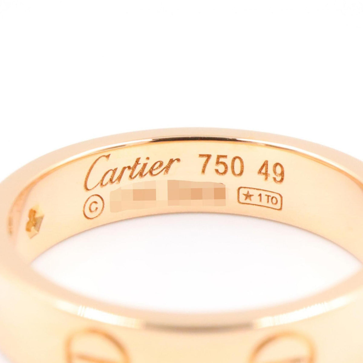 Cartier Gold Clear Pink Gold (18K) Band Ring (Pre-Owned)