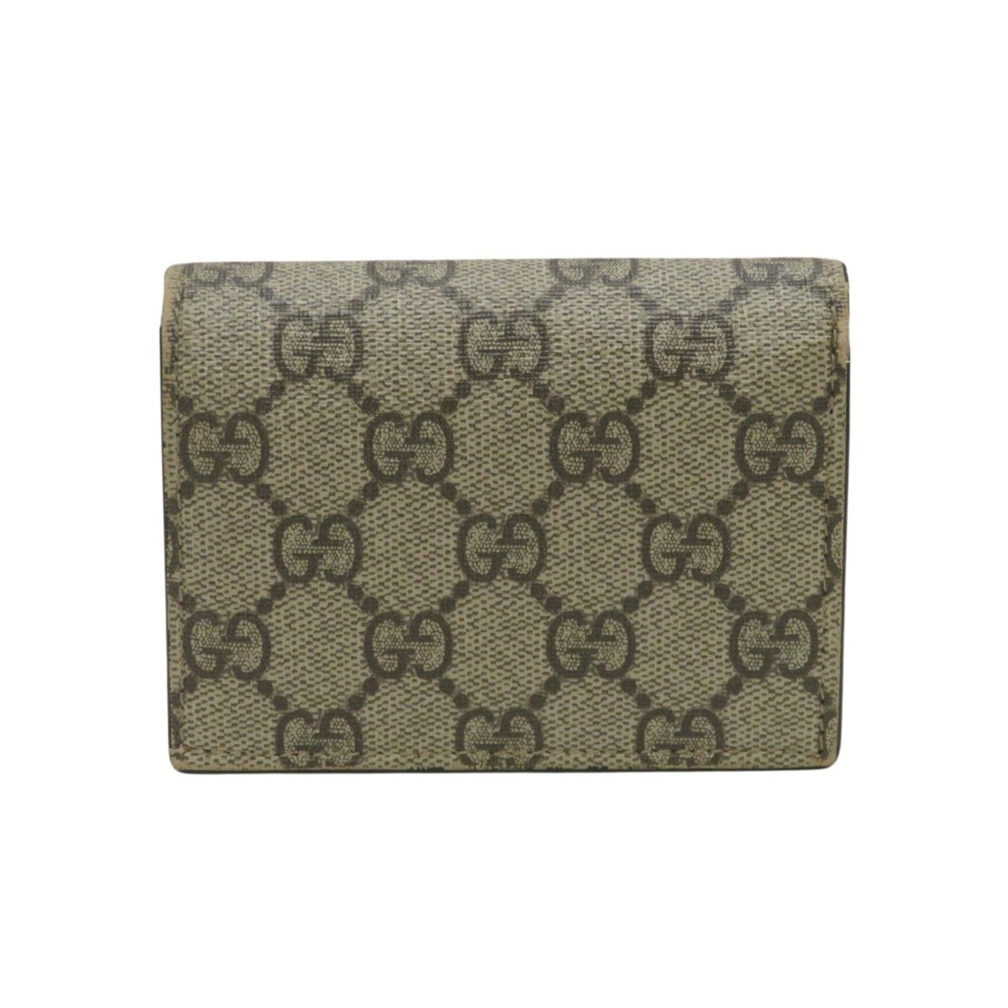 Gucci Beige Pvc Leather Wallet (Bi-Fold) (Pre-Owned)