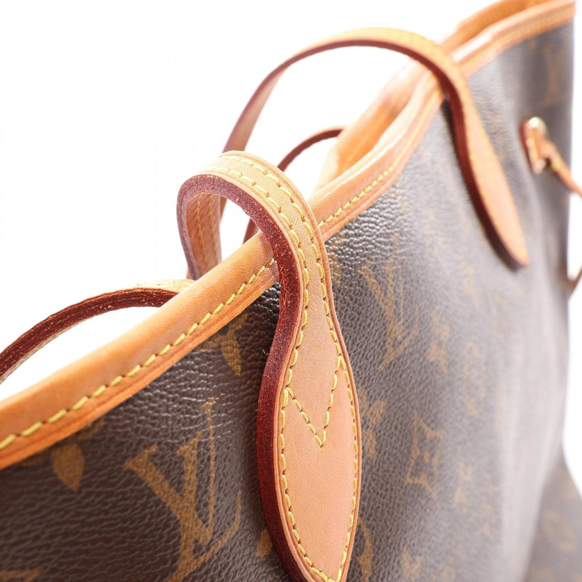 Louis Vuitton Brown Monogram Handbag Pouch Tote Bag (Pre-Owned)