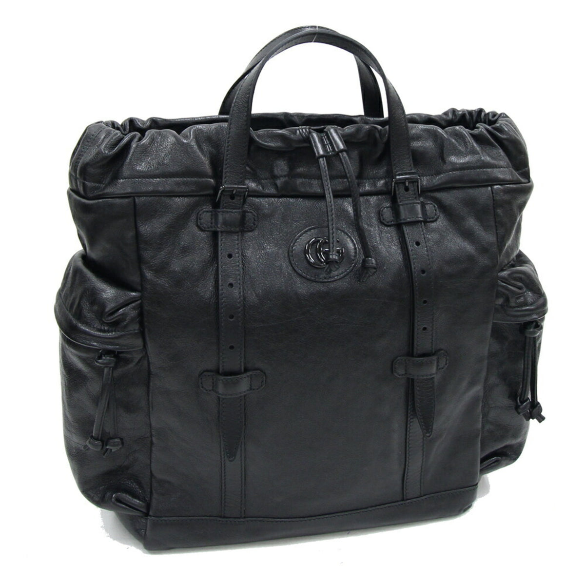 Gucci Black Leather Tote Bag (Pre-Owned)