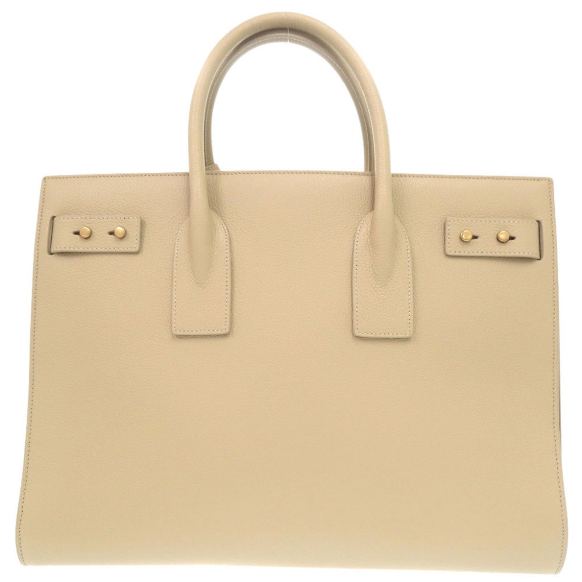 Yves Saint Laurent Beige Leather Handbag Shoulder Bag (Pre-Owned)