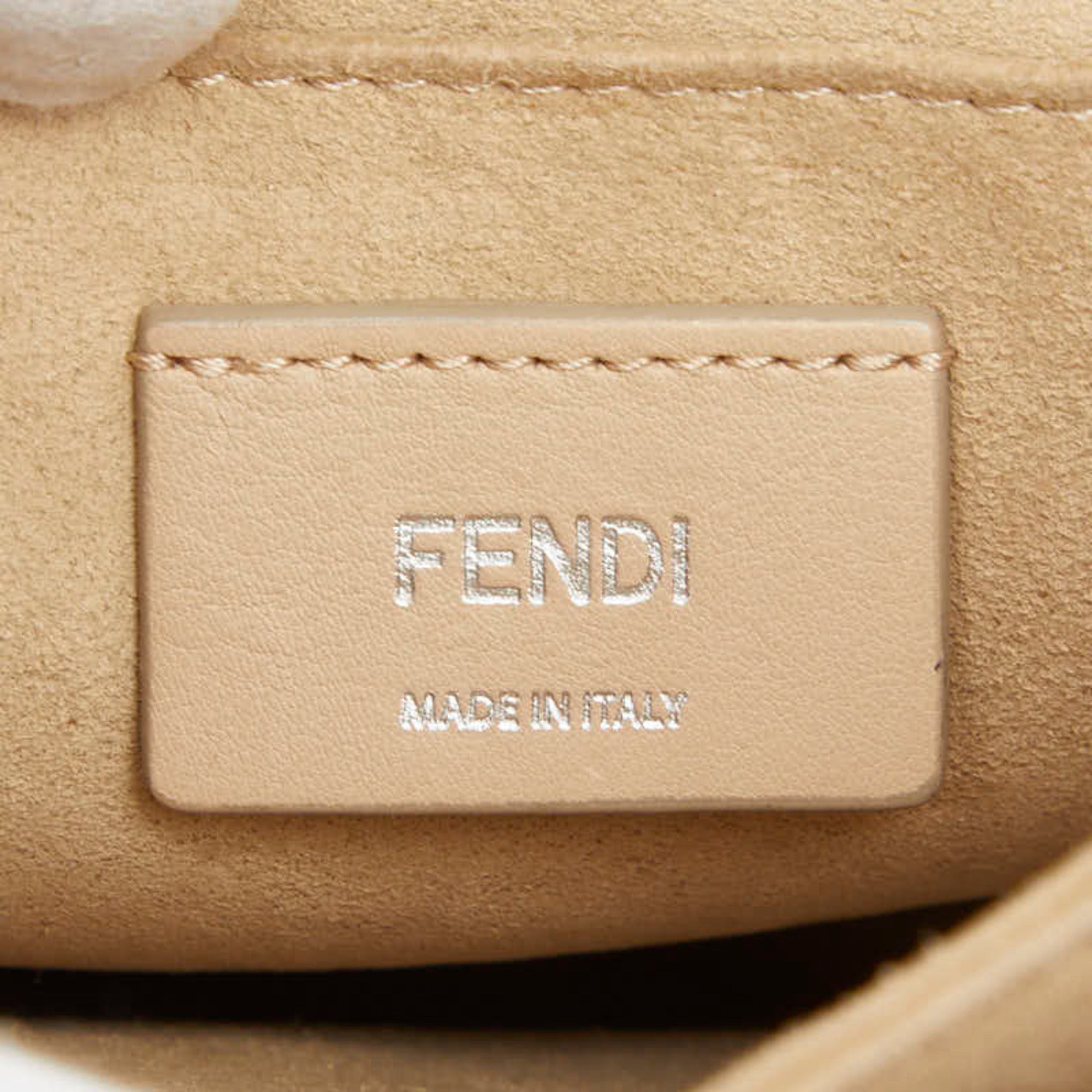 Fendi Pink Leather Handbag Shoulder Bag (Pre-Owned)